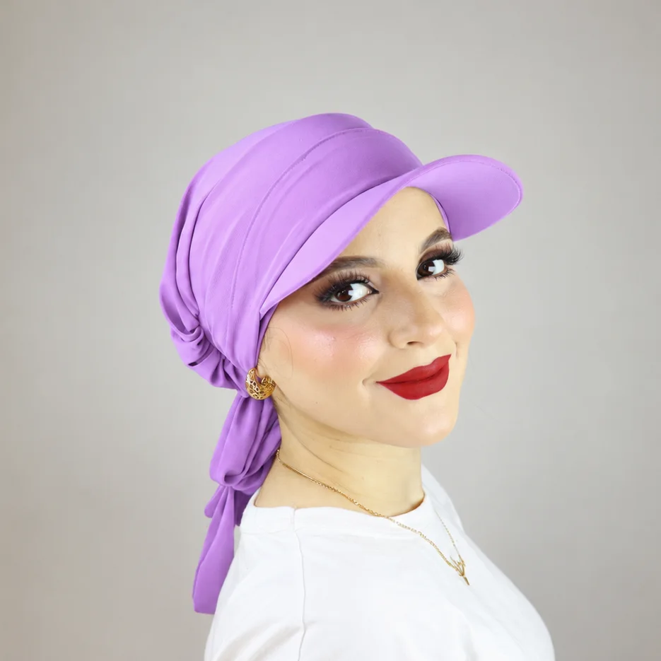 Turban froncé ou casquette ajustable et cache-cou  2 ou 3 pièces