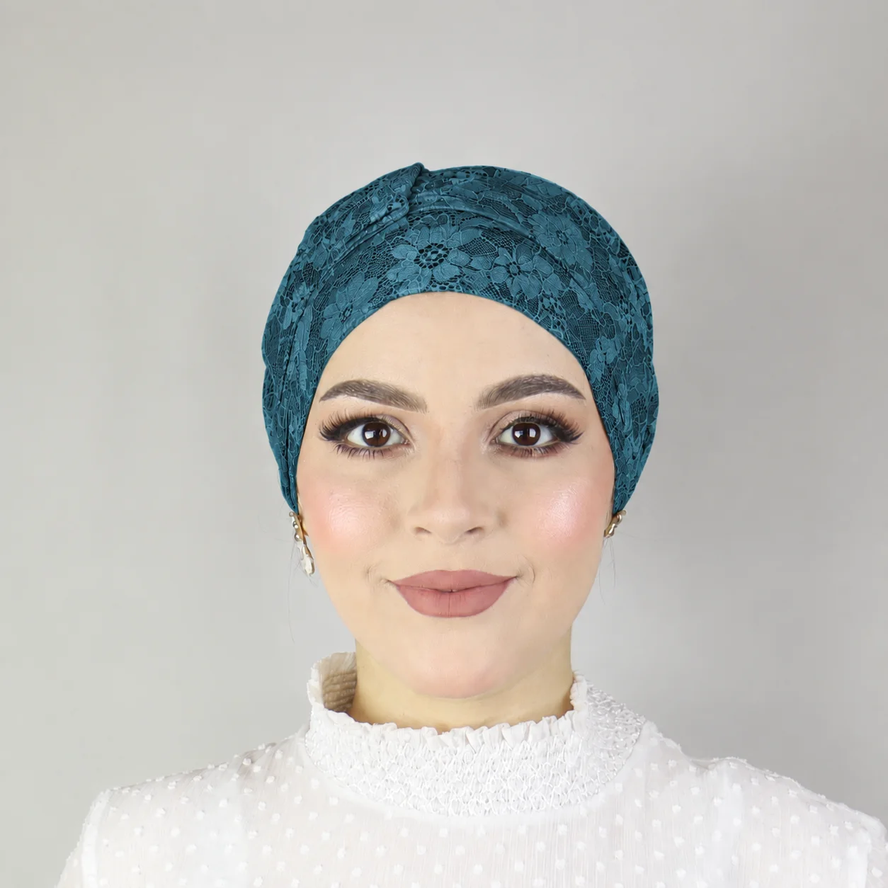 Turban papillon en dentelle