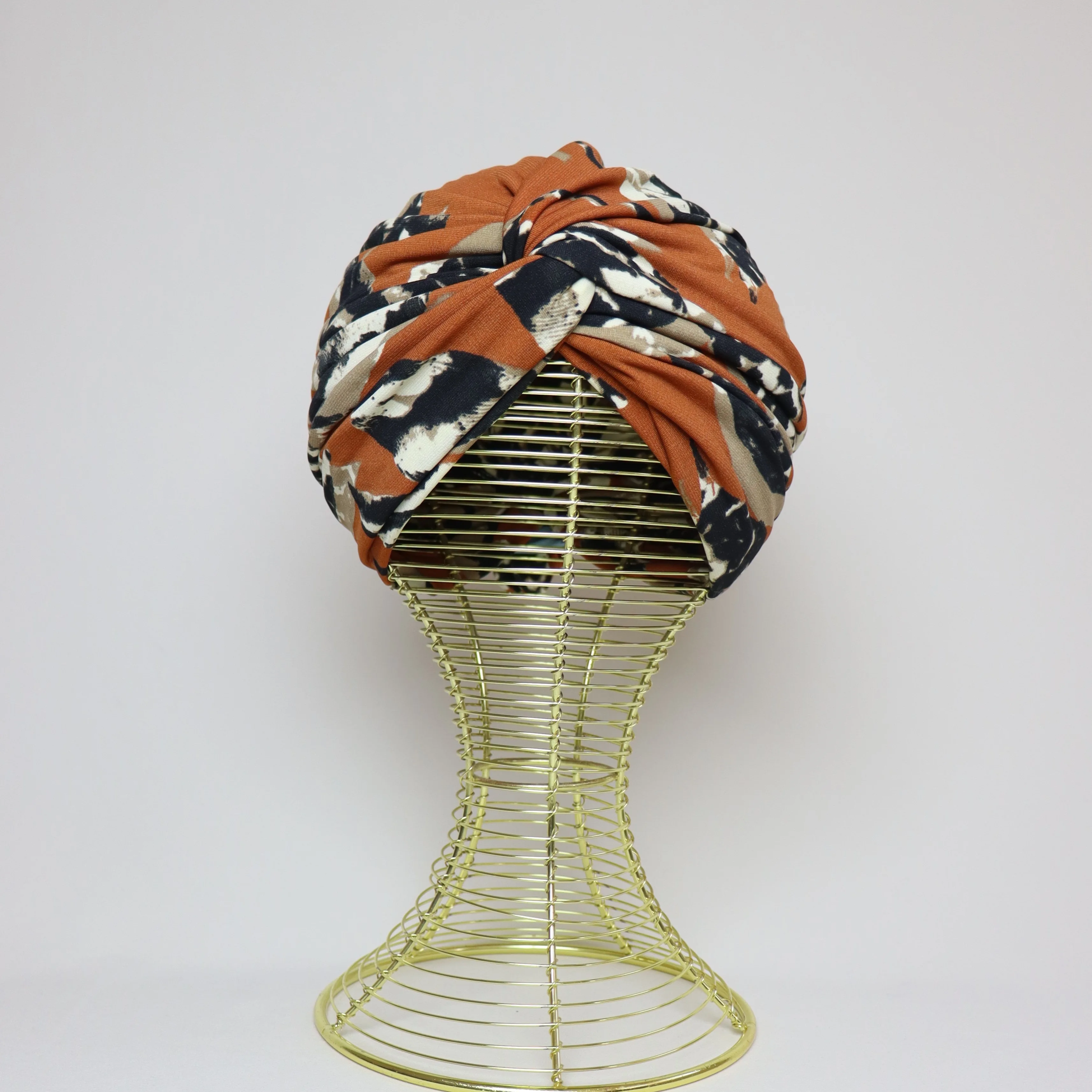 Turban Croisé Coton Imprimé