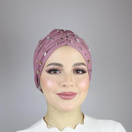  Turban Froncé Ajustable Pérlé