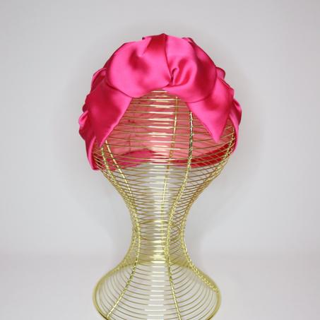 Turban Satin Rose Fuchsia