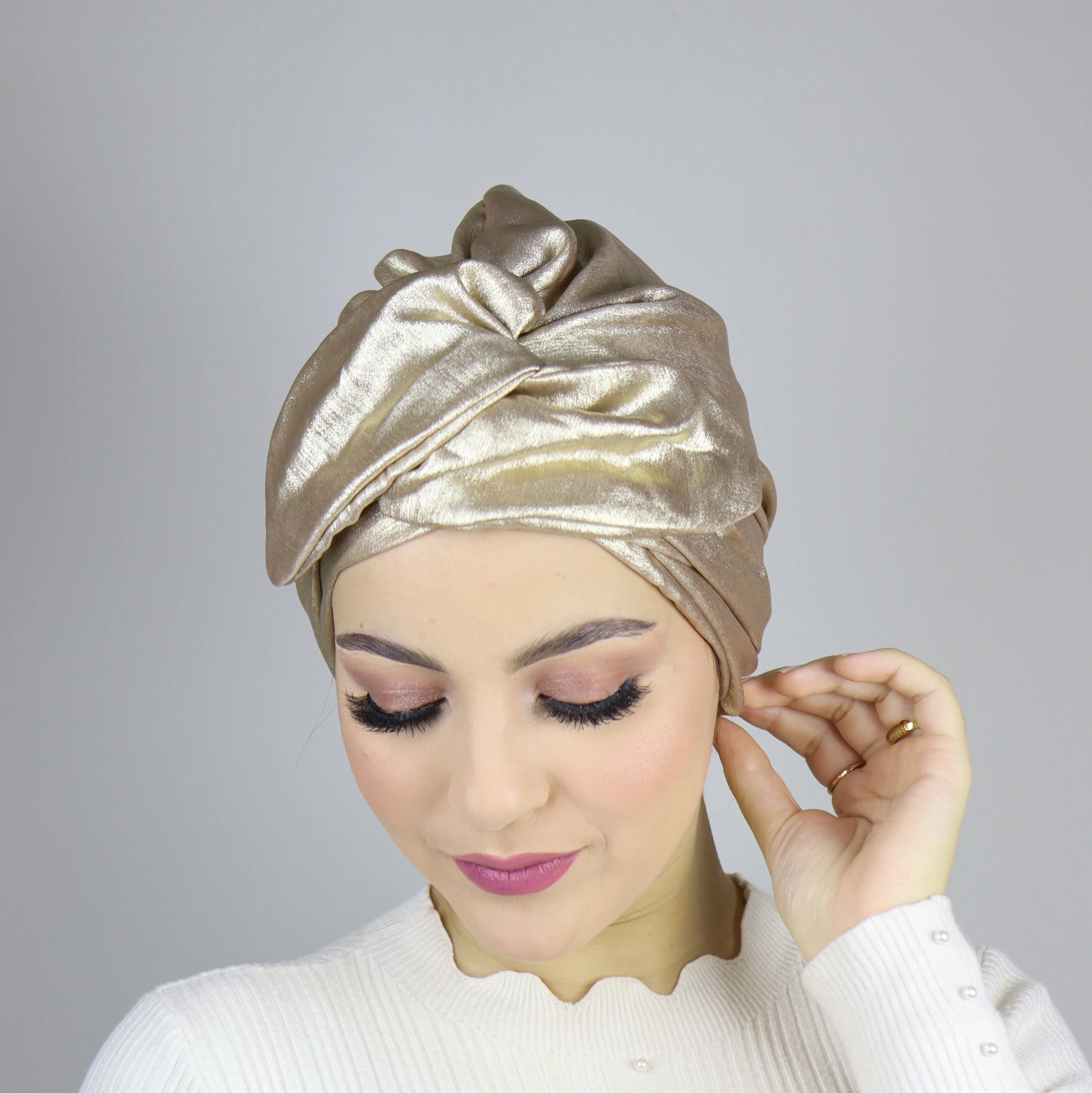 Turban Semi Wire Doré