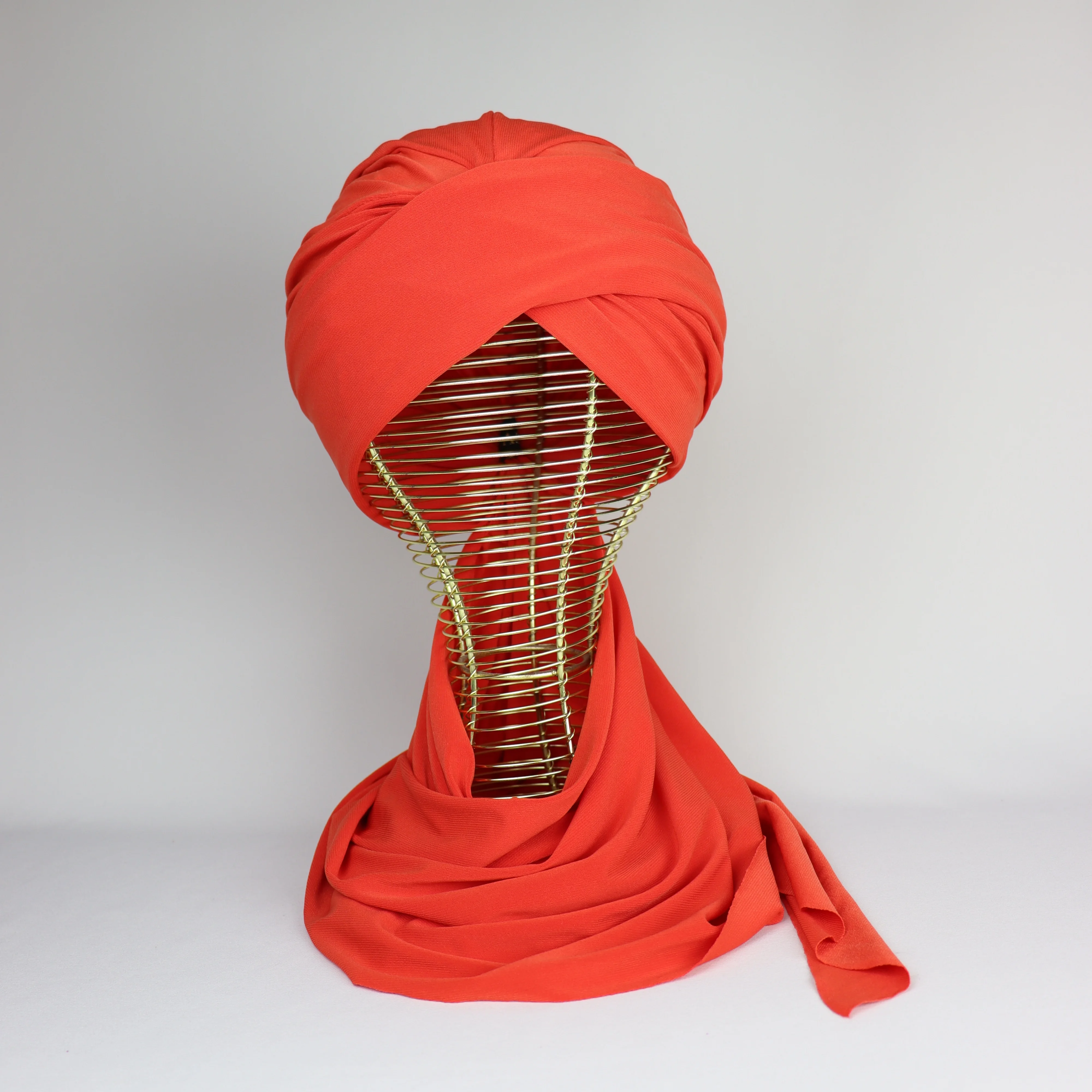 Turban chale Jasmine en crepe jersey