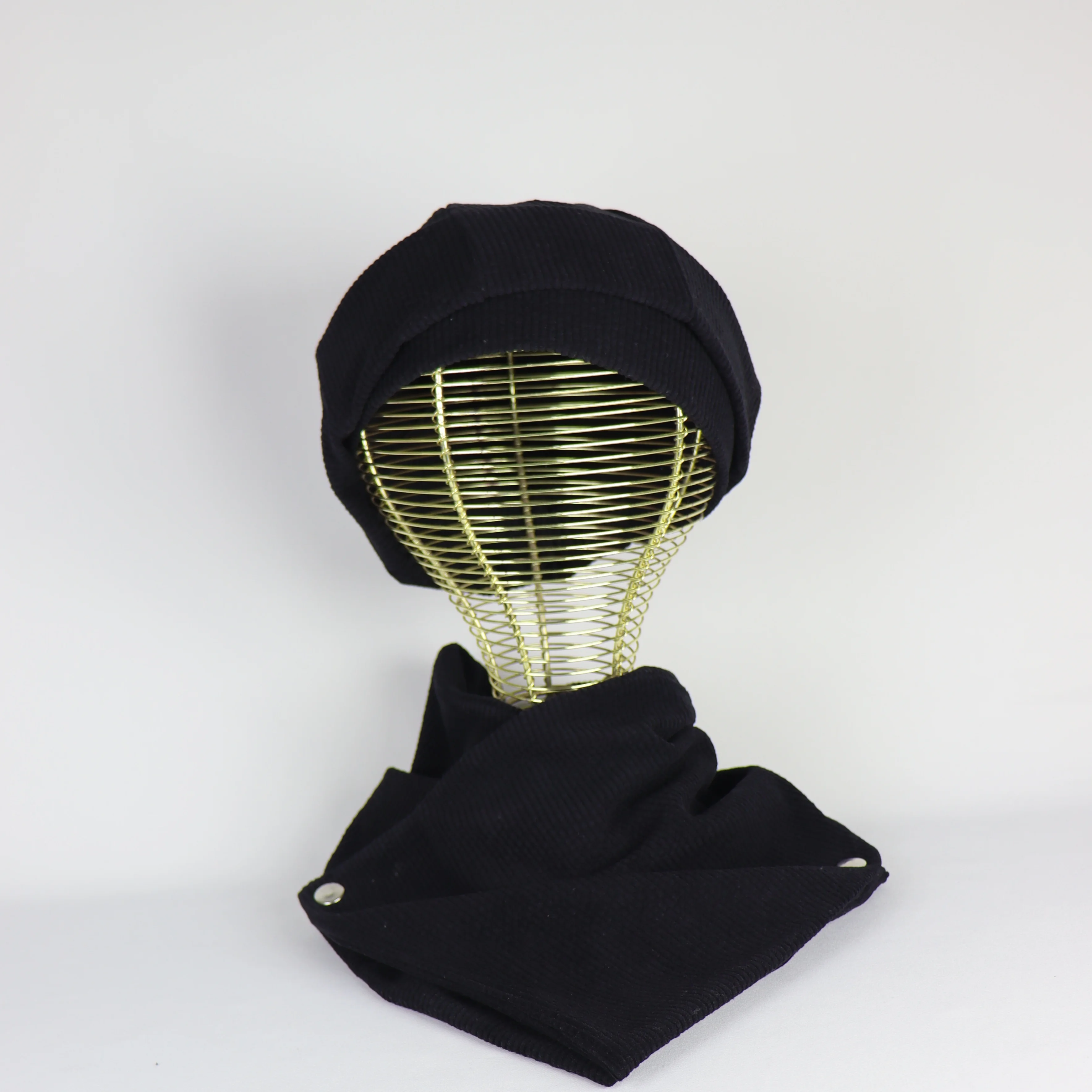 Béret Hijab en Velours Côtelé Coton – Ajustable