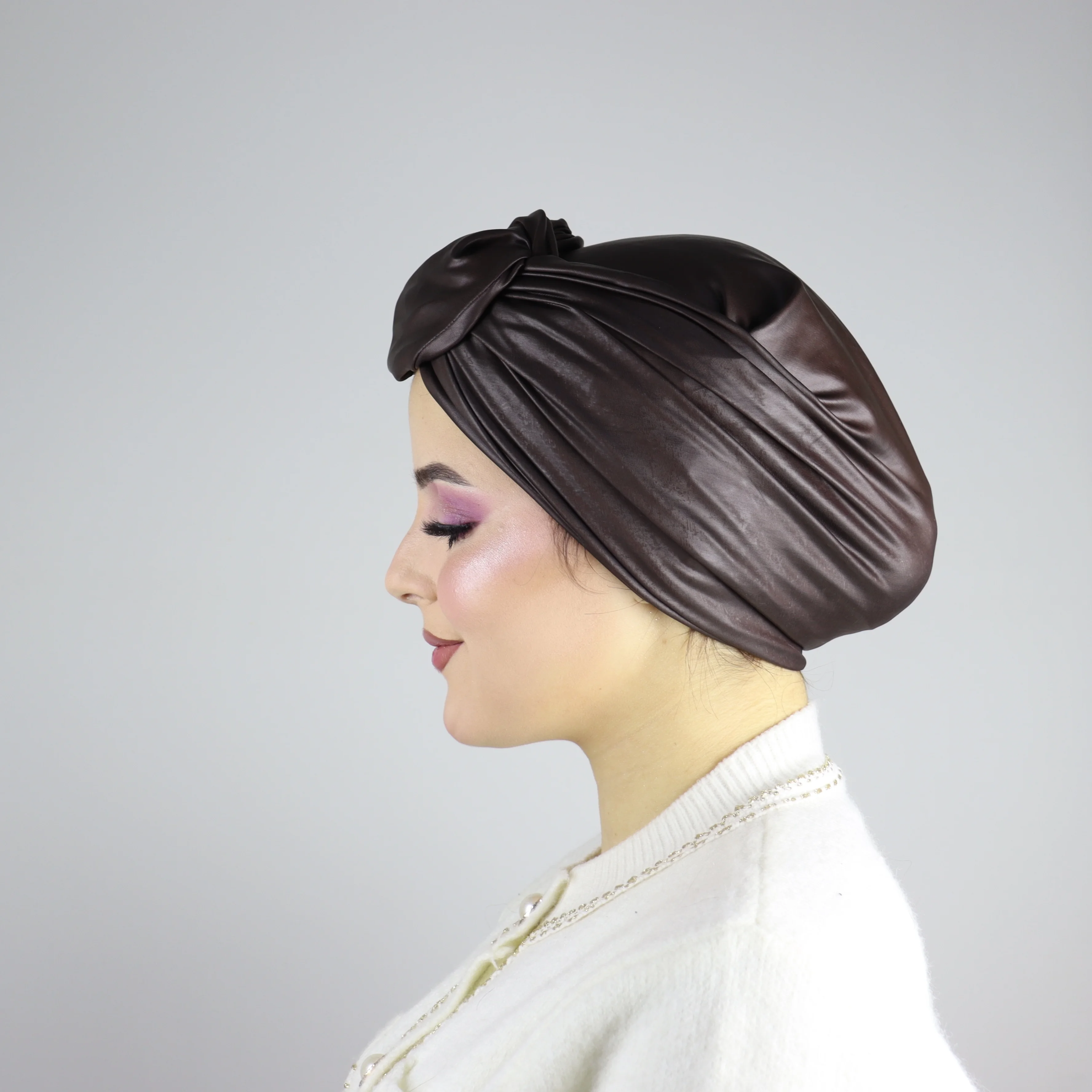Turban Twist 3D effet cuir