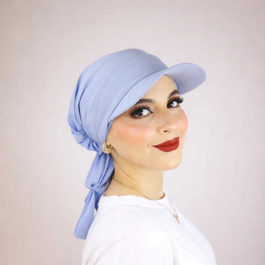 Turban froncé ou casquette ajustable et cache-cou  2 ou 3 pièces