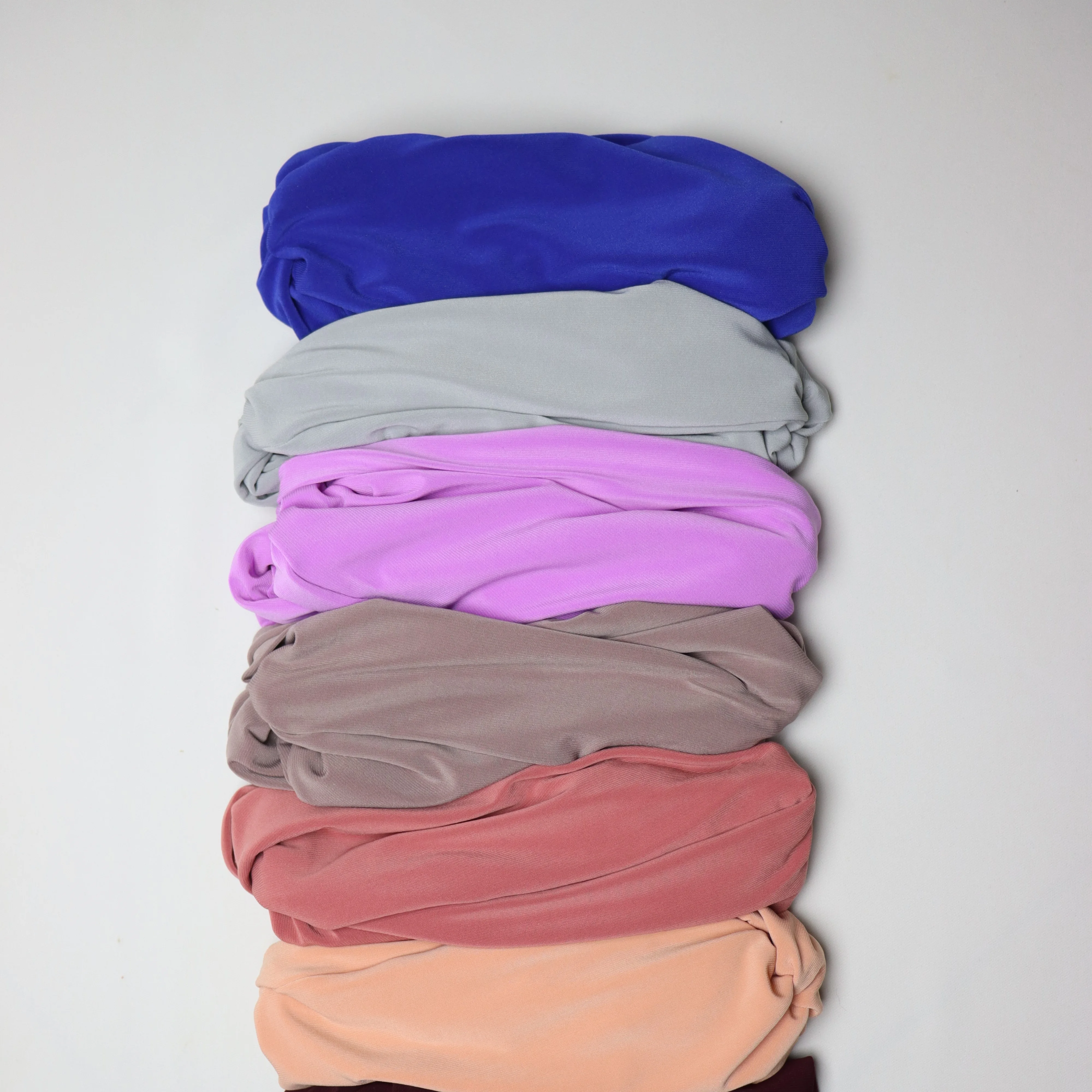 Turban chale Jasmine en crepe jersey