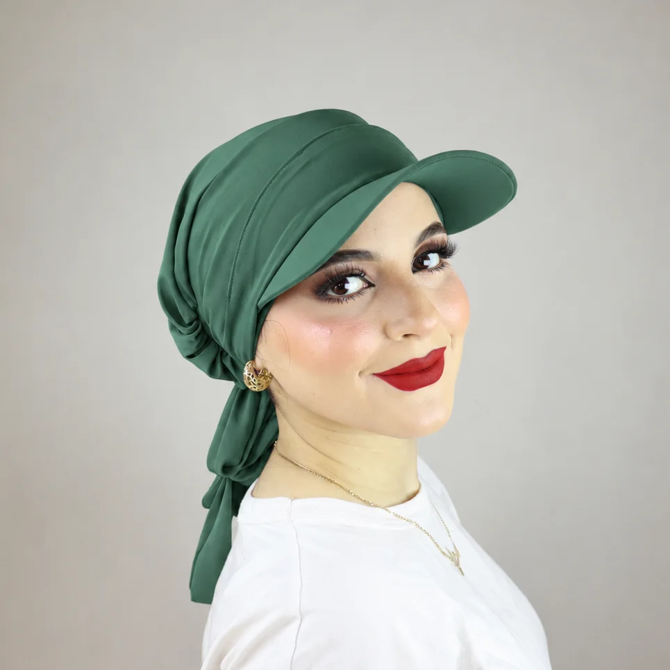 Turban froncé ou casquette ajustable et cache-cou  2 ou 3 pièces