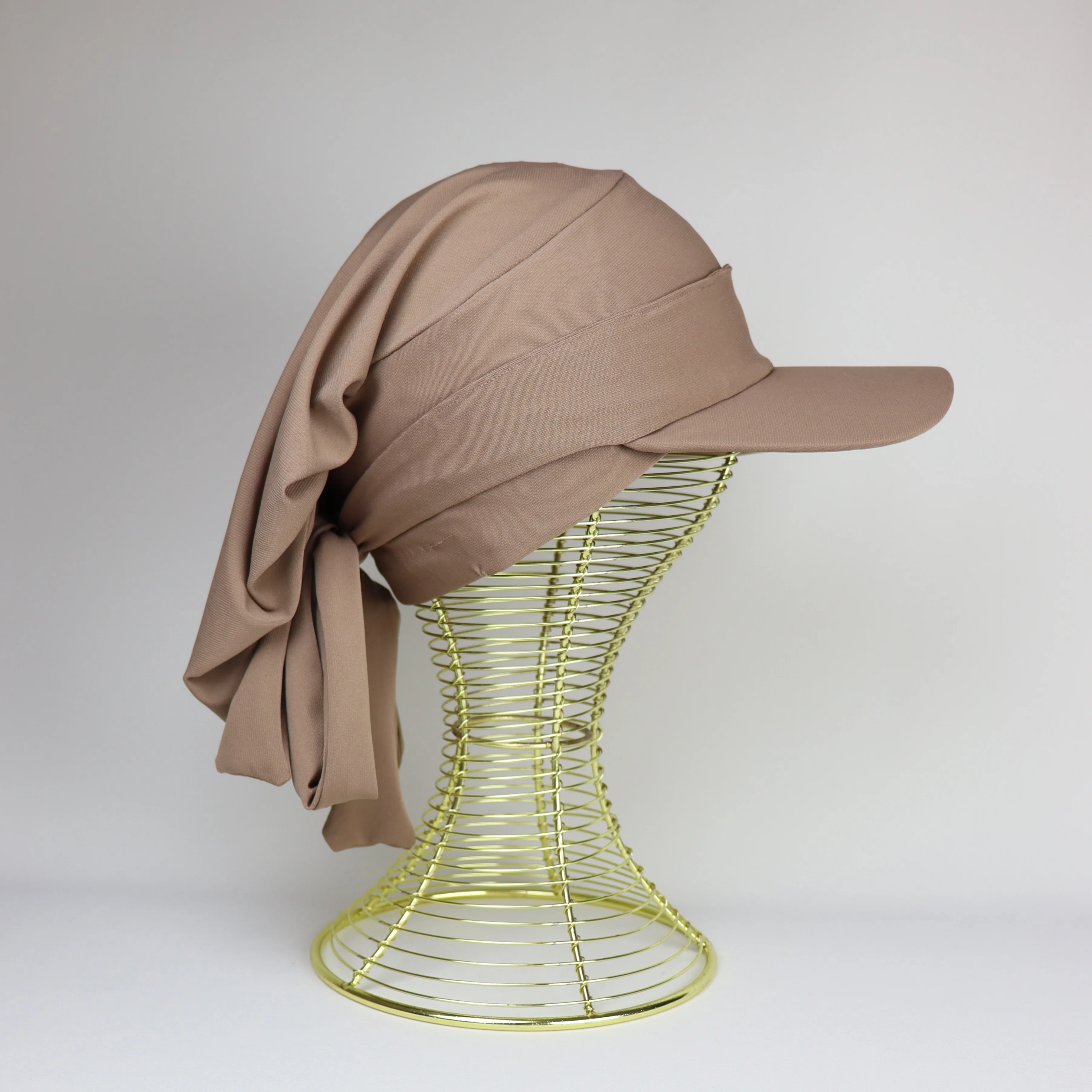 Turban froncé ou casquette ajustable et cache-cou  2 ou 3 pièces