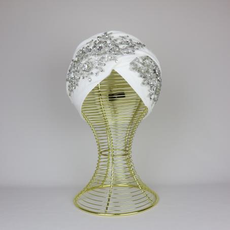 Turban Jasmine Soirée en Dentelle