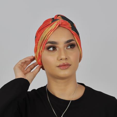 Turban Croisé Cotton Imprimé