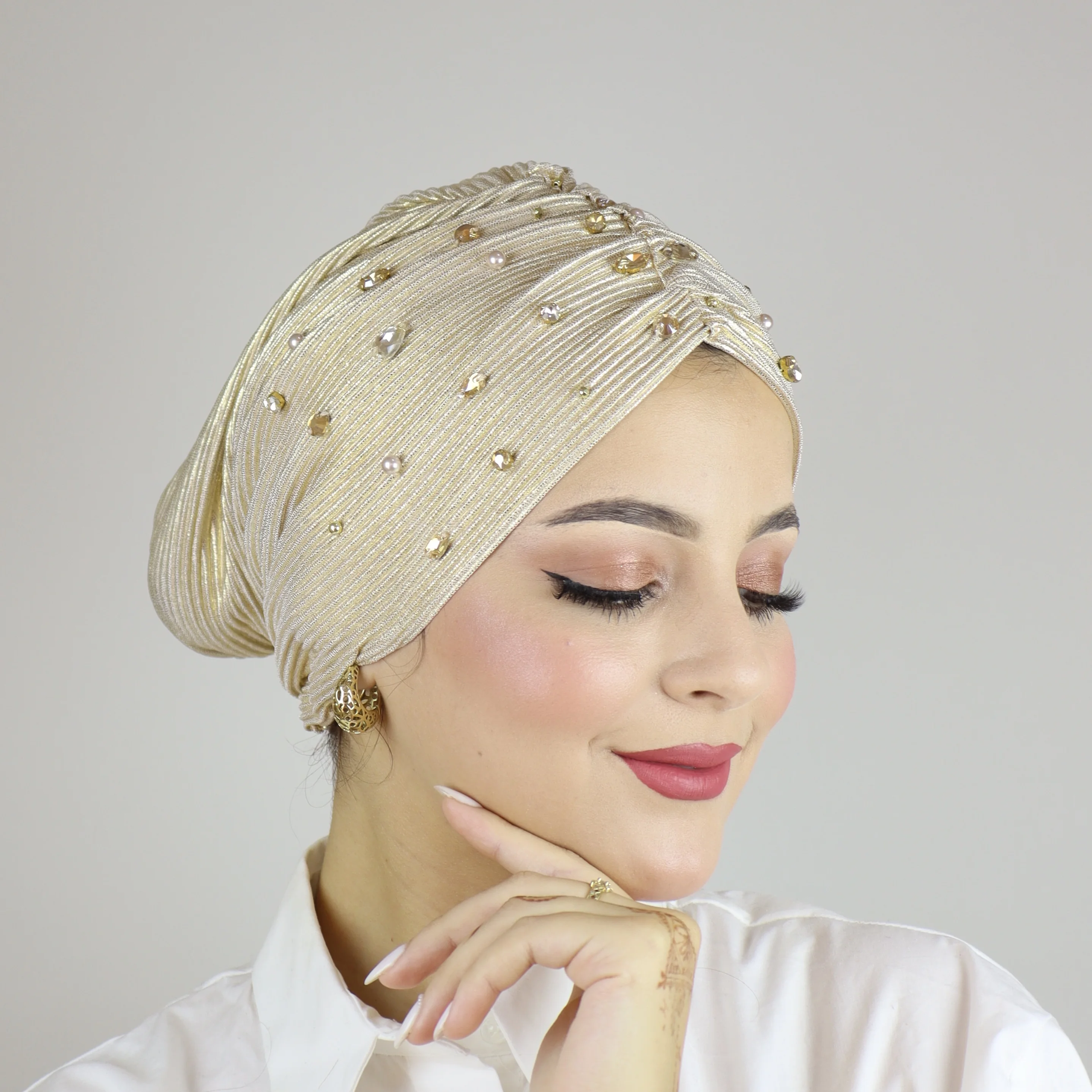  Turban Soirée Pérlé Abstact