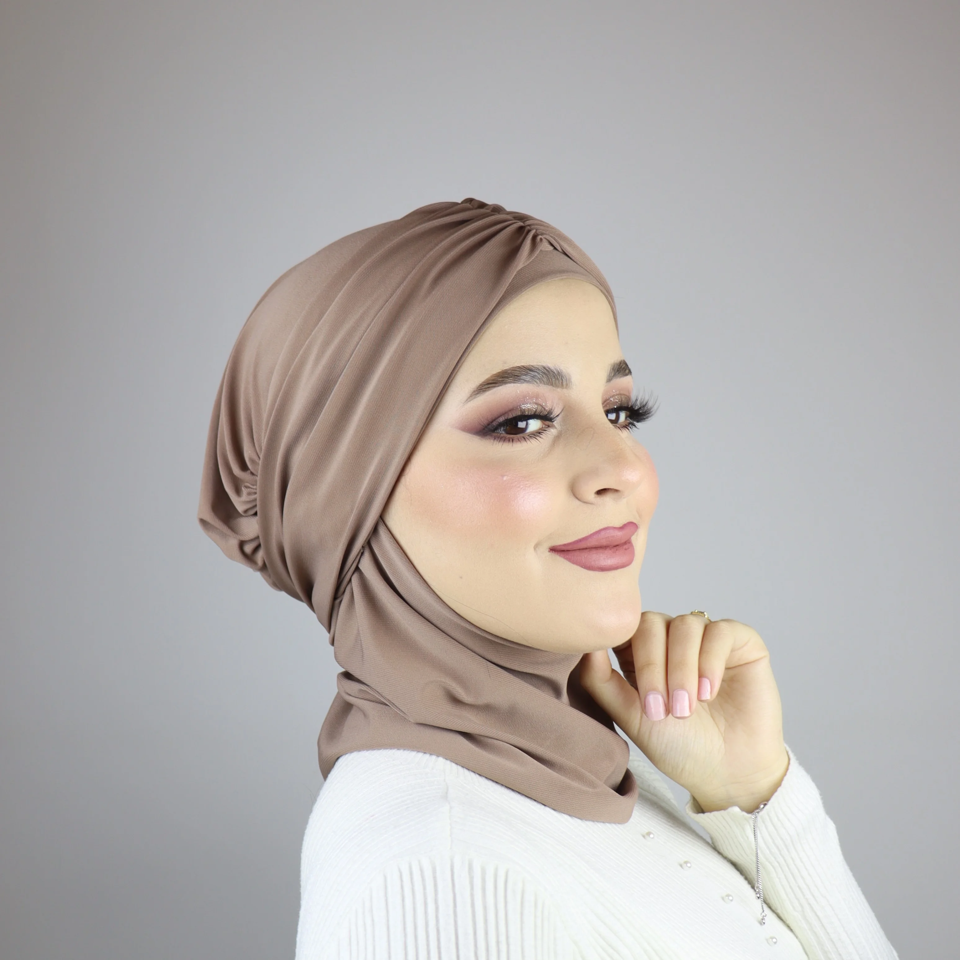 Turban froncé ou casquette ajustable et cache-cou  2 ou 3 pièces