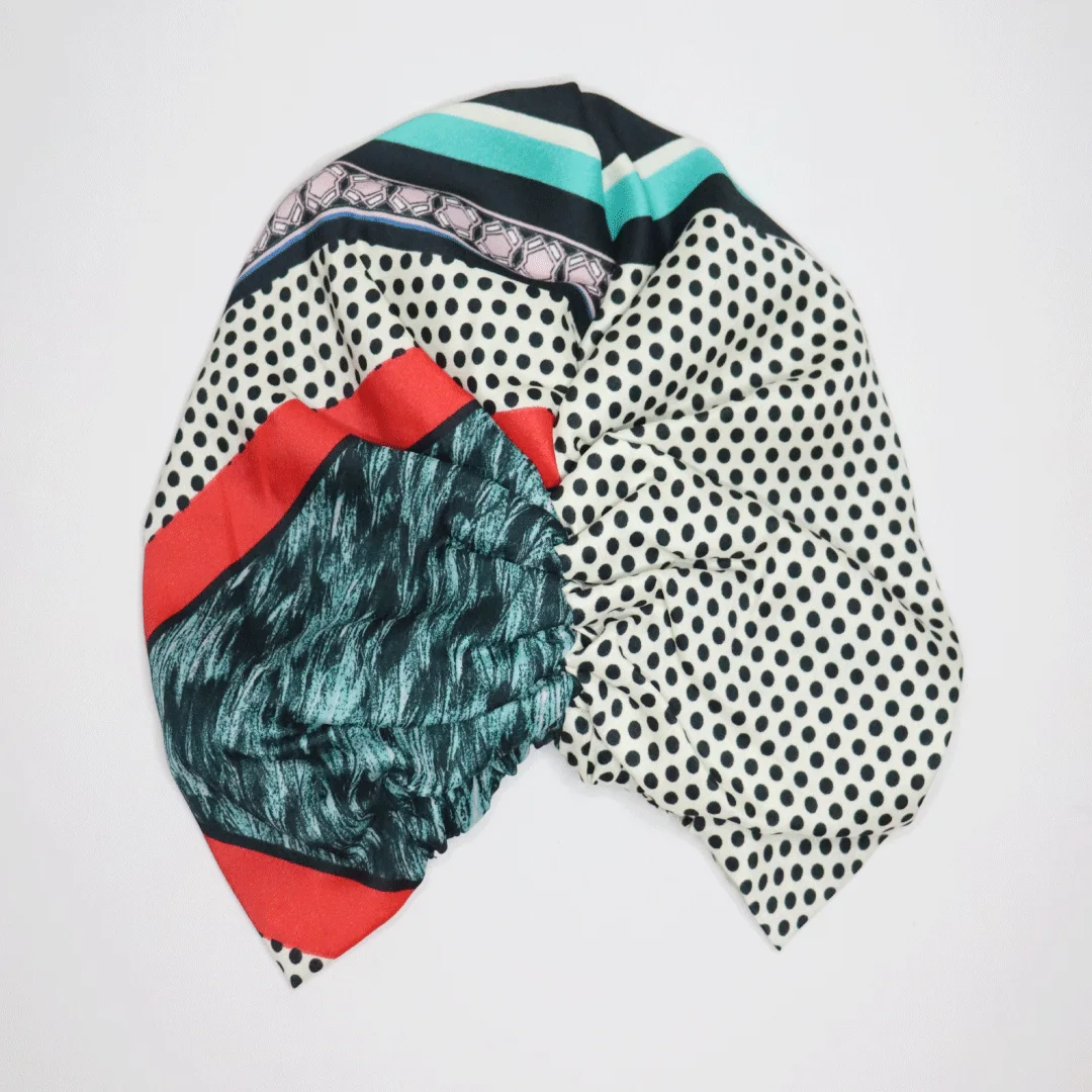 Turban Satin de Soie Style Bohème