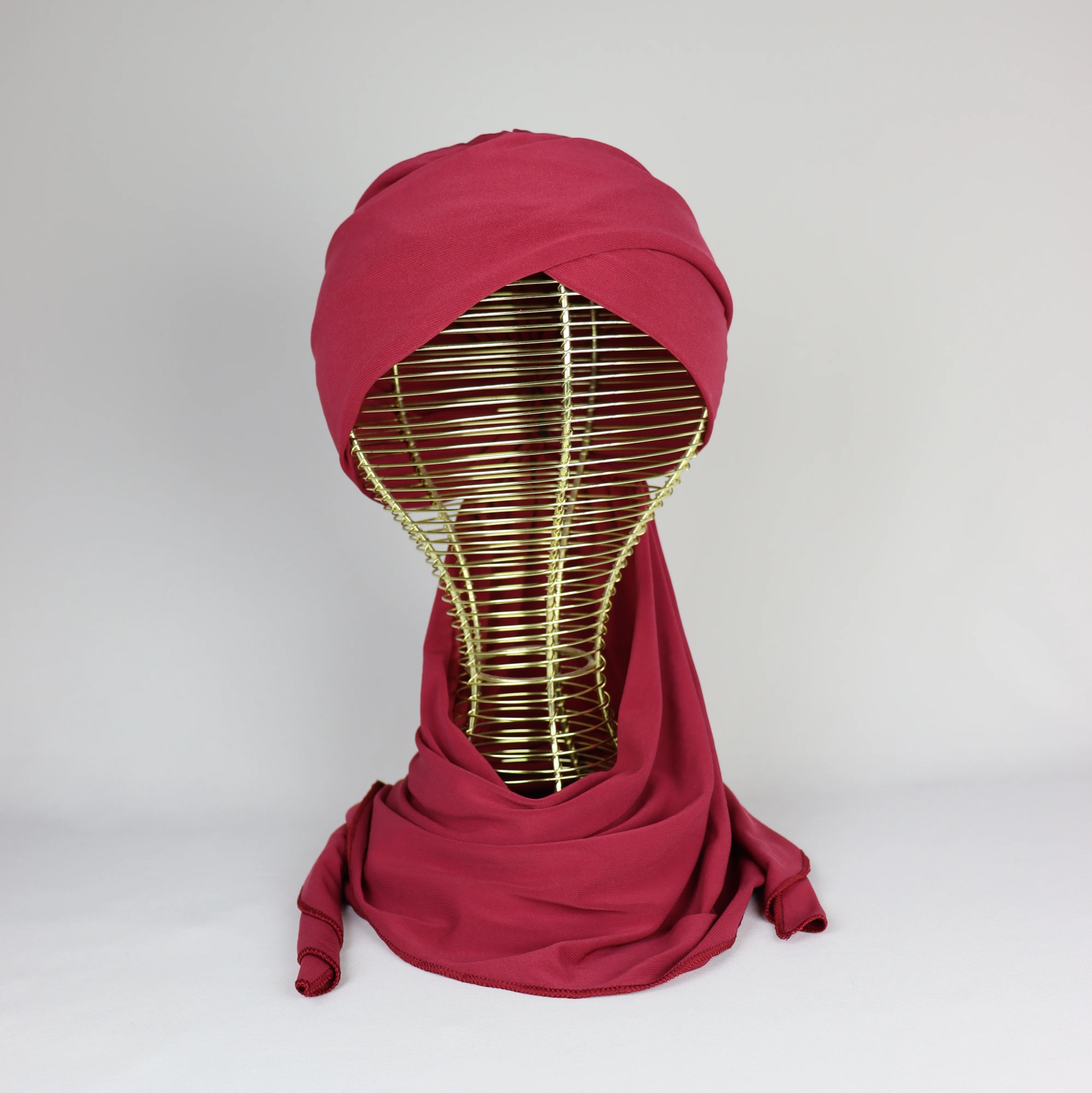 Turban chale Jasmine en crepe jersey