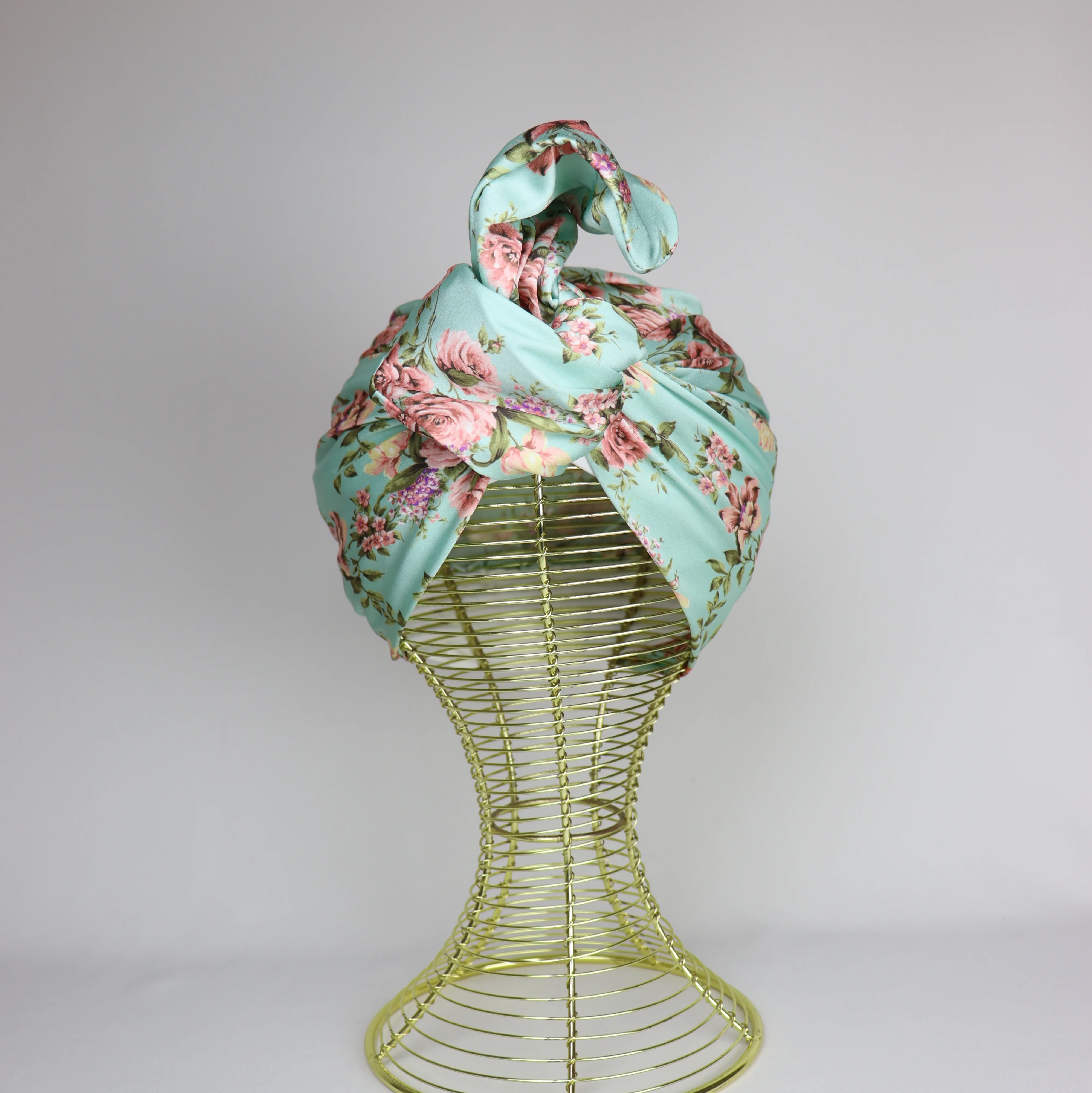 Turban Wire Satin Imprimé