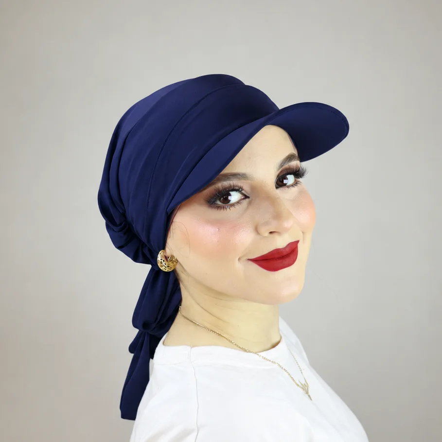 Turban froncé ou casquette ajustable et cache-cou  2 ou 3 pièces