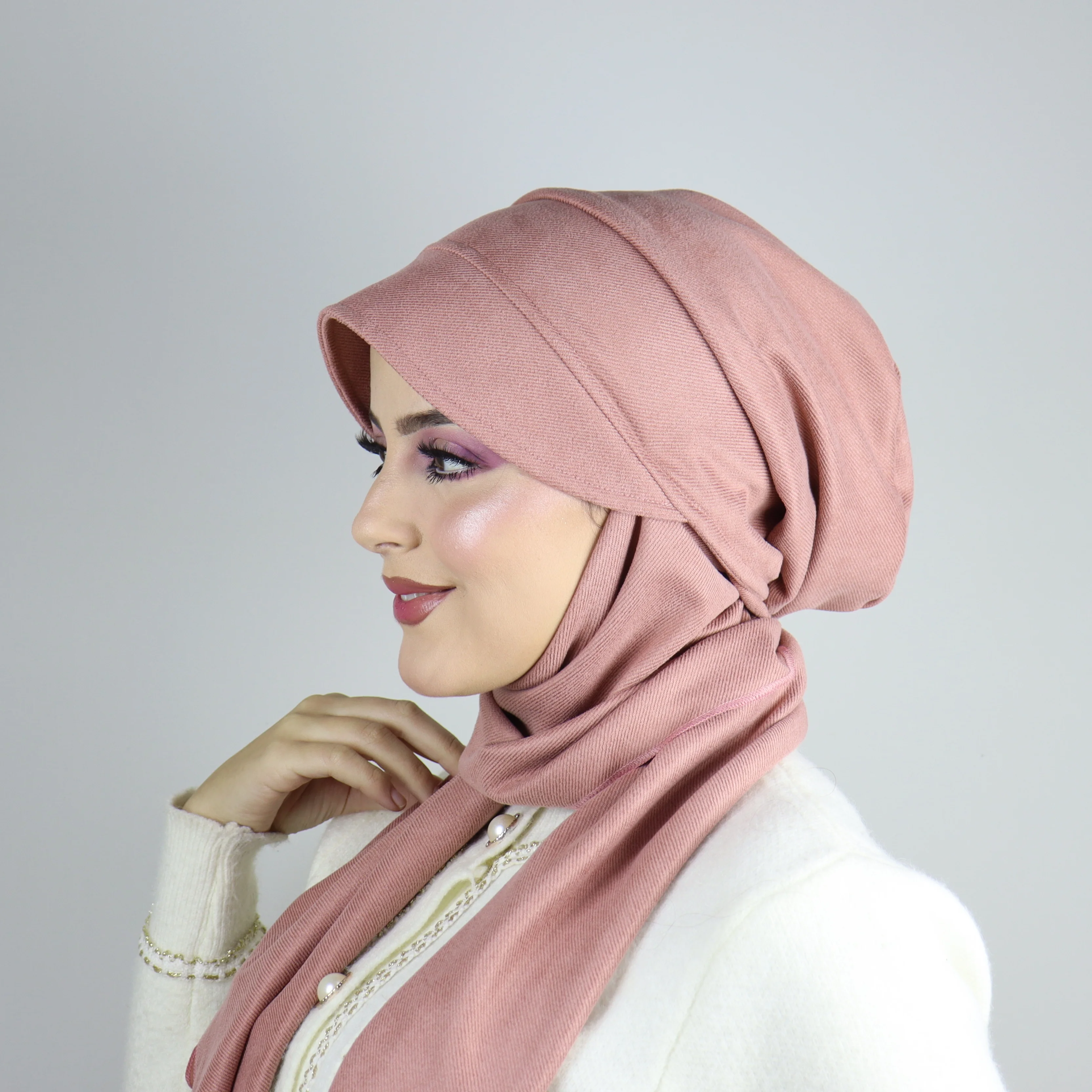 Béret Châle Mini Casquette Hijab – Élégant & Pratique