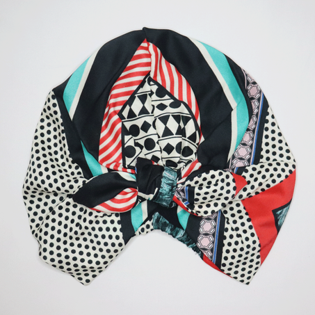 Turban Satin de Soie Style Bohème