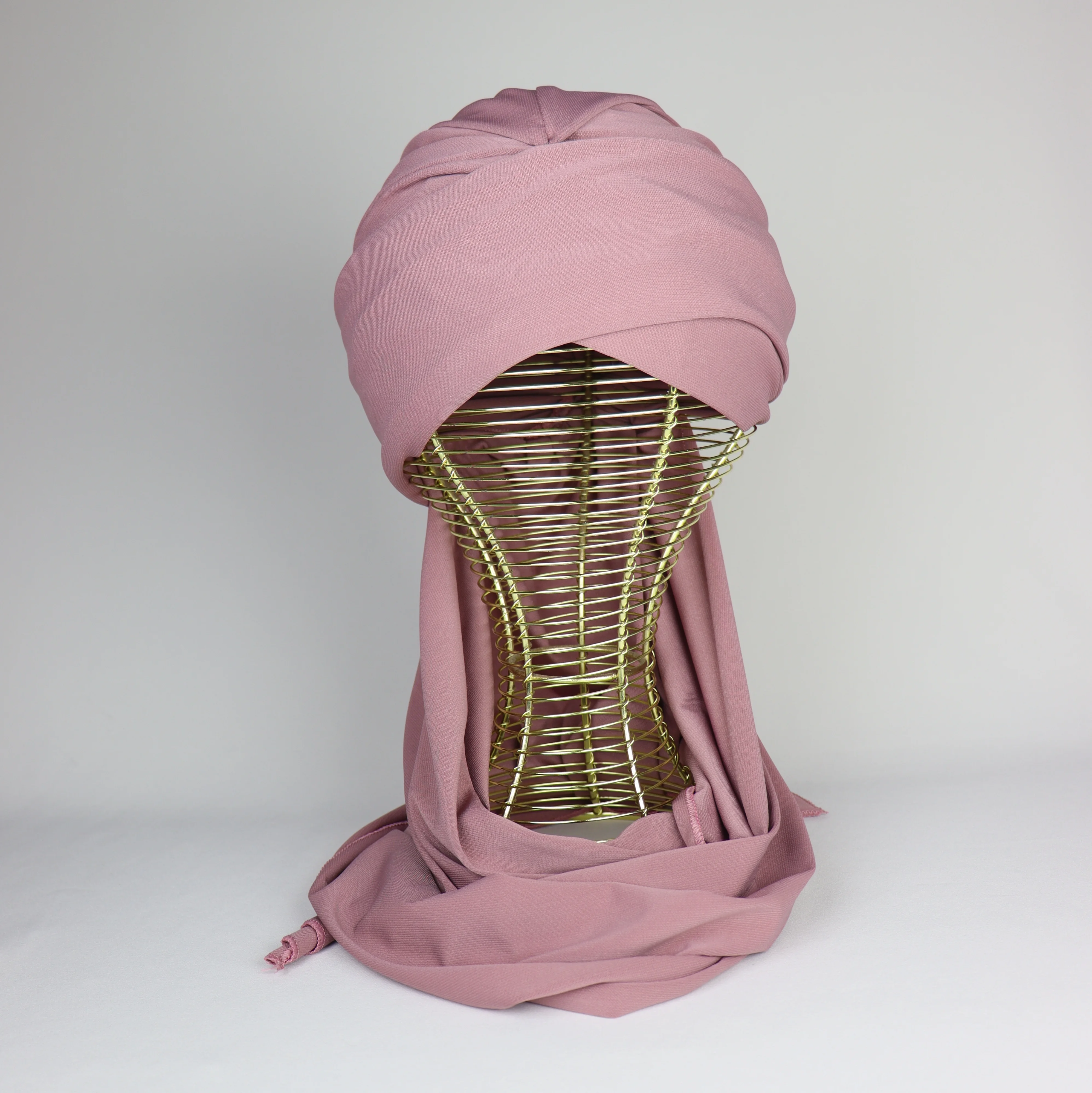 Turban chale Jasmine en crepe jersey