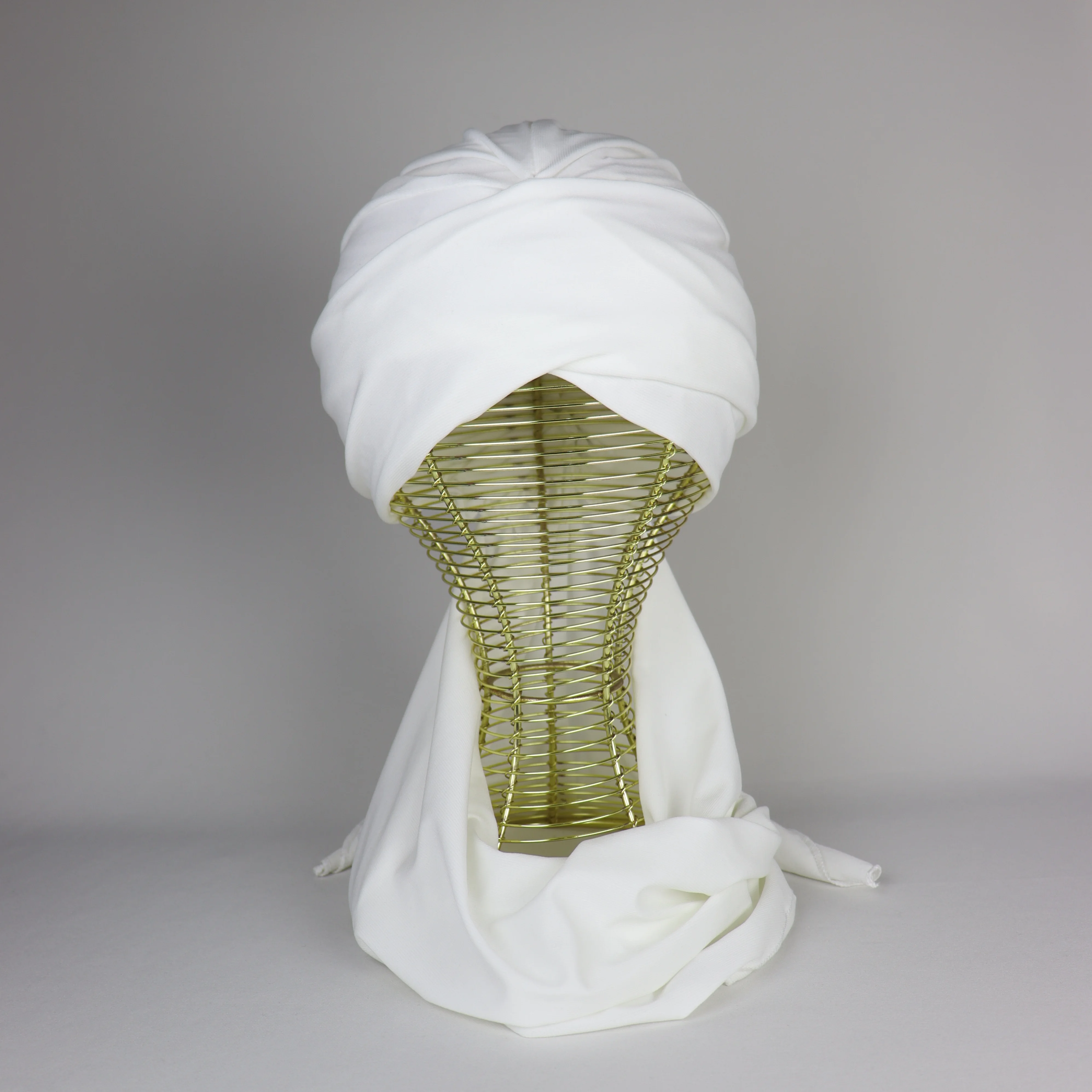 Turban chale Jasmine en crepe jersey