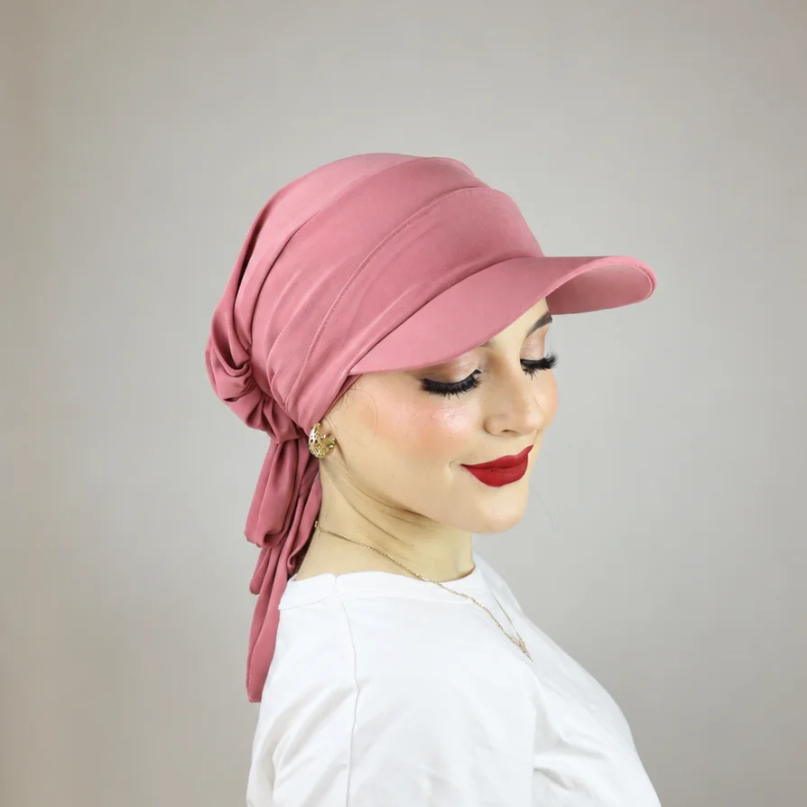 Turban froncé ou casquette ajustable et cache-cou  2 ou 3 pièces