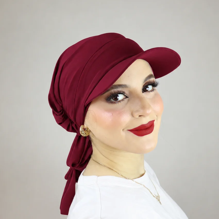 Turban froncé ou casquette ajustable et cache-cou  2 ou 3 pièces