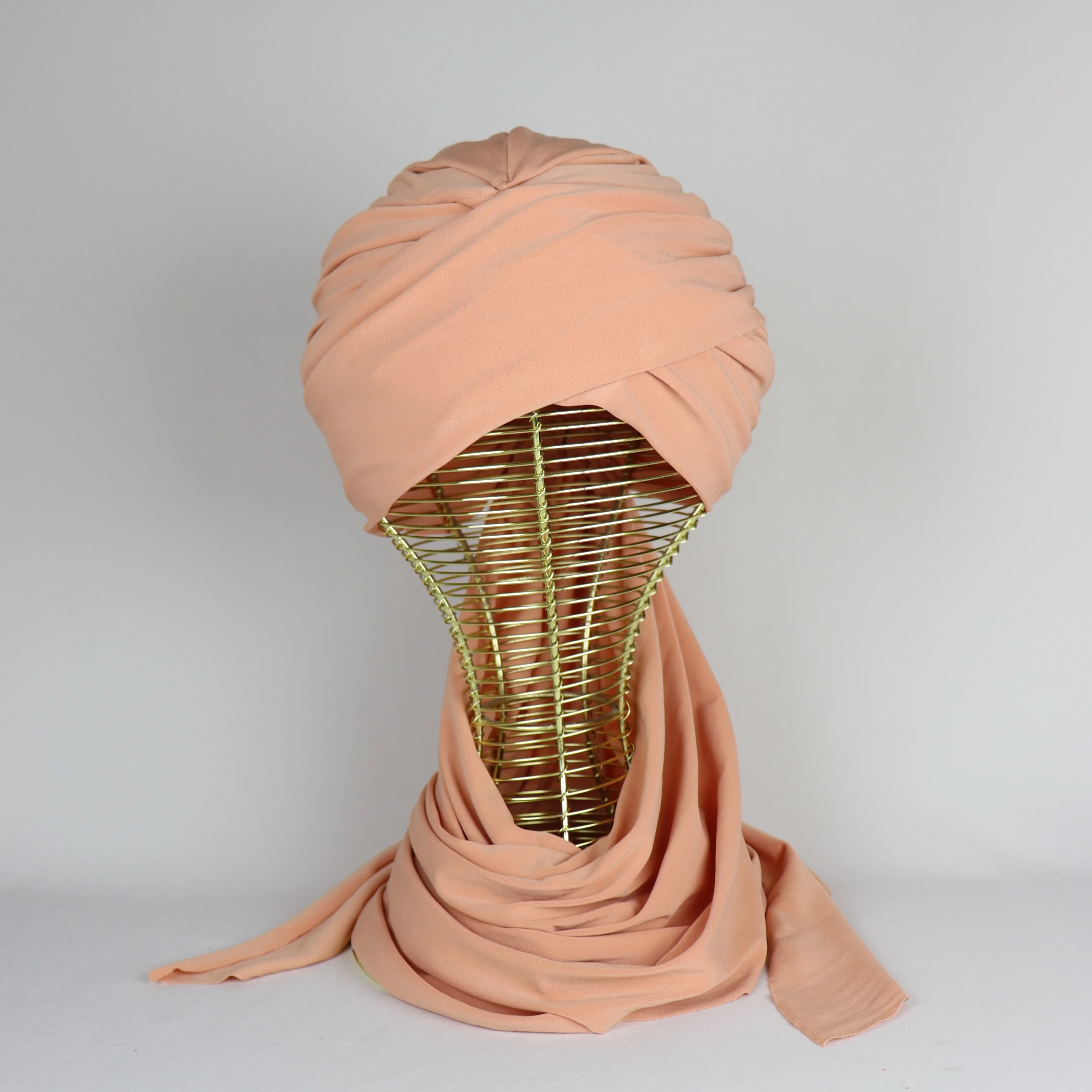 Turban chale Jasmine en crepe jersey