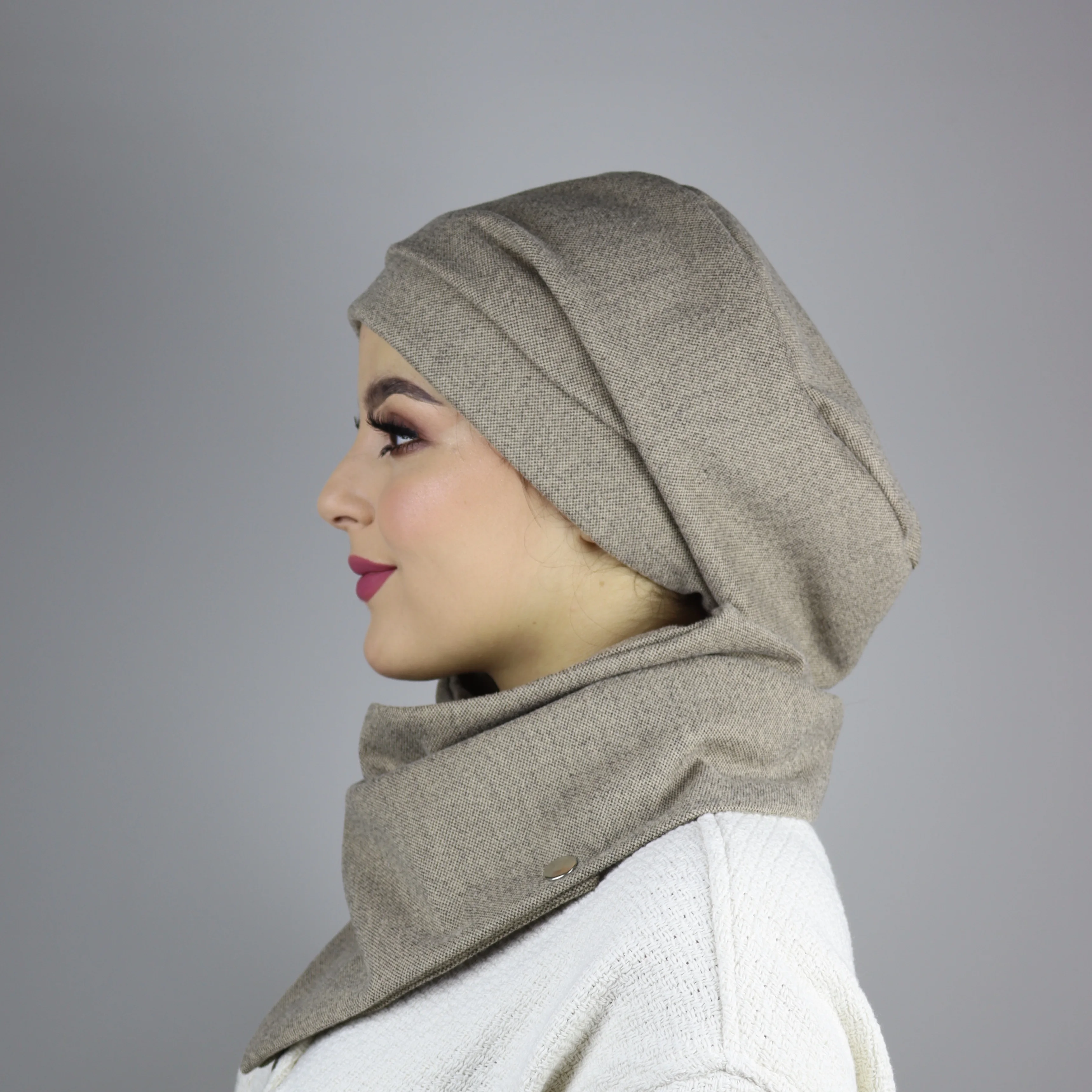 Béret Femme en Laine Effet Cachemire Ajustable – Doux, Chic et Confortable pour l’Hiver