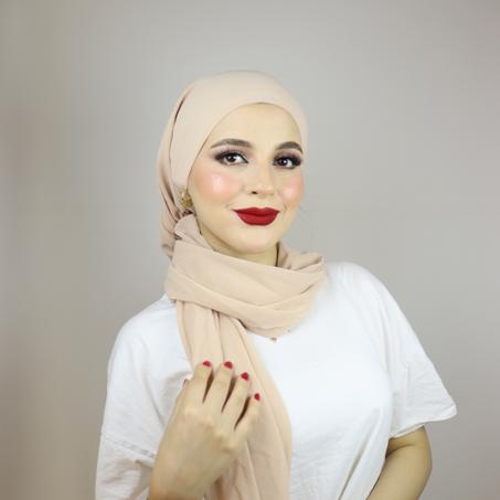 Turban chale mousseline ajustable