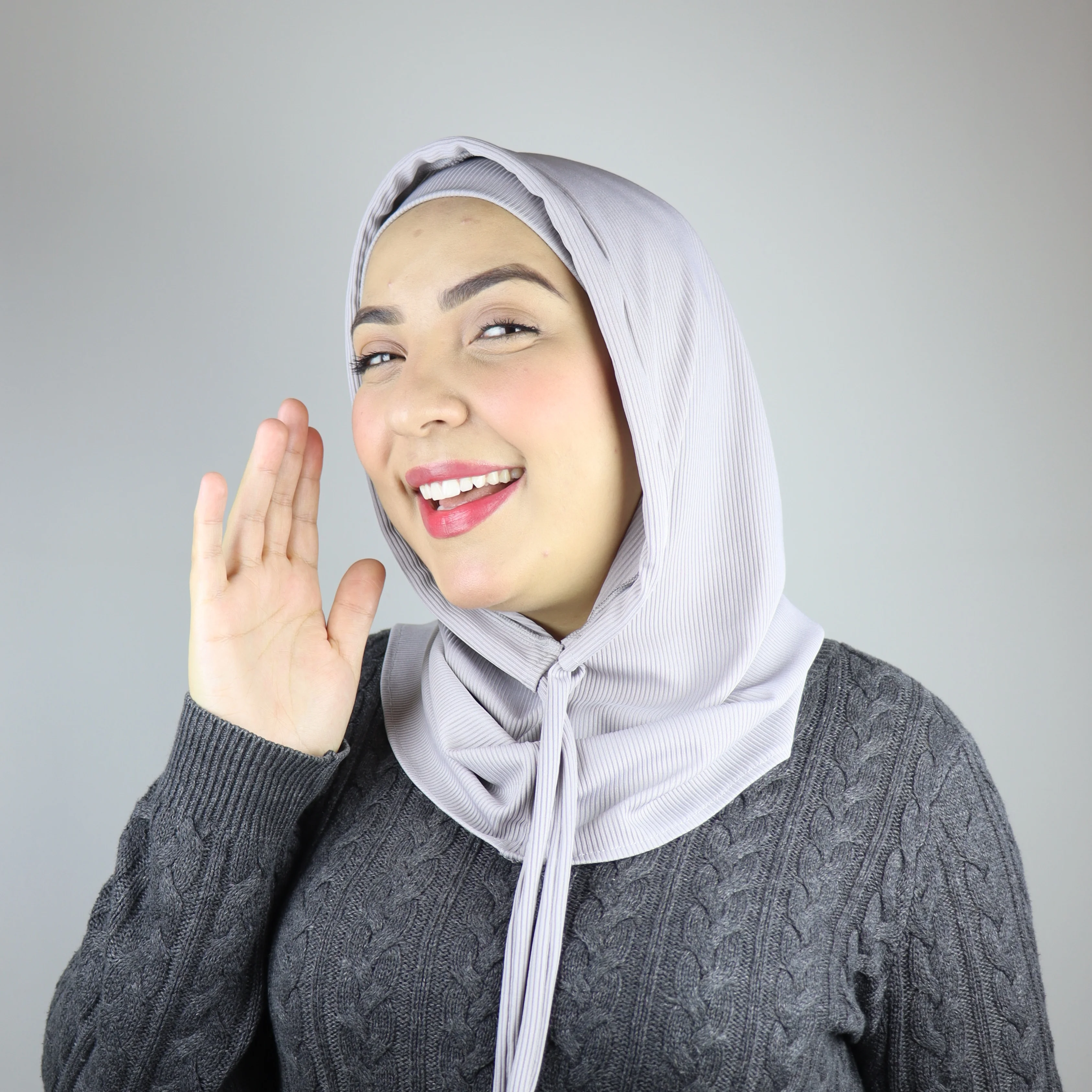 Turban capuche  2 pièces Cou Ouvert