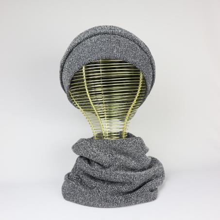 Turban Hiver 2 piéces Pailleté