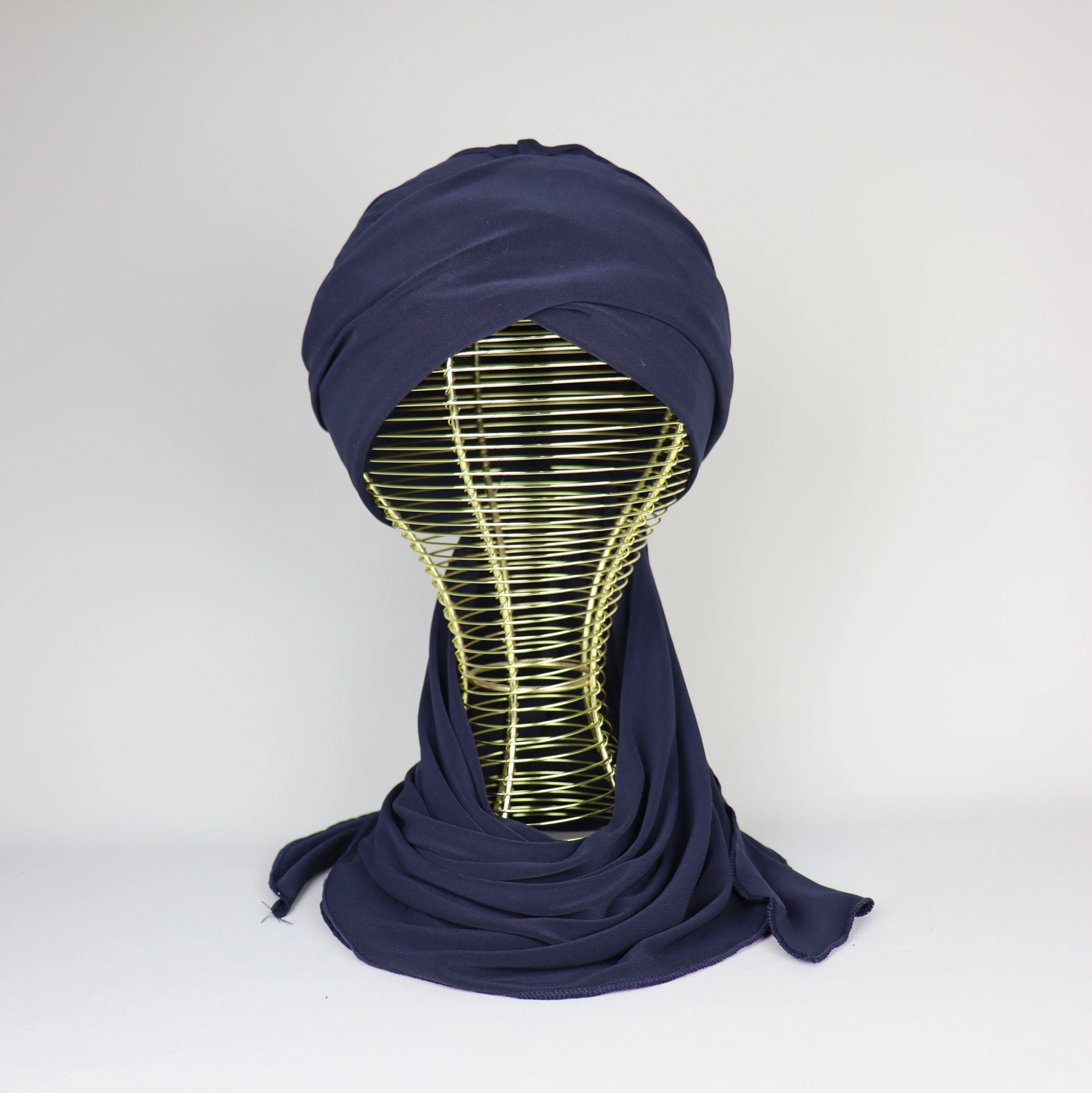 Turban chale Jasmine en crepe jersey