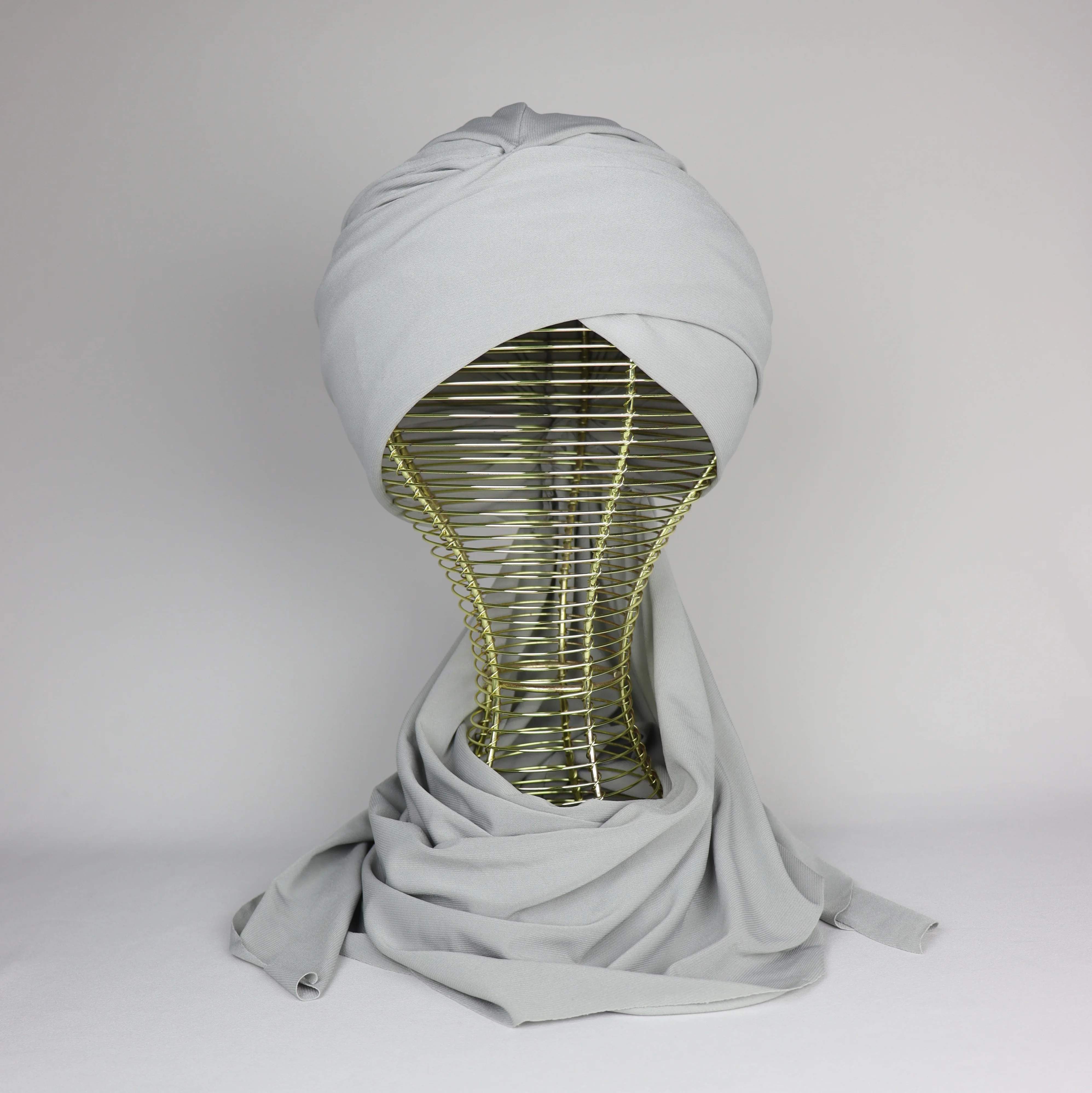 Turban chale Jasmine en crepe jersey