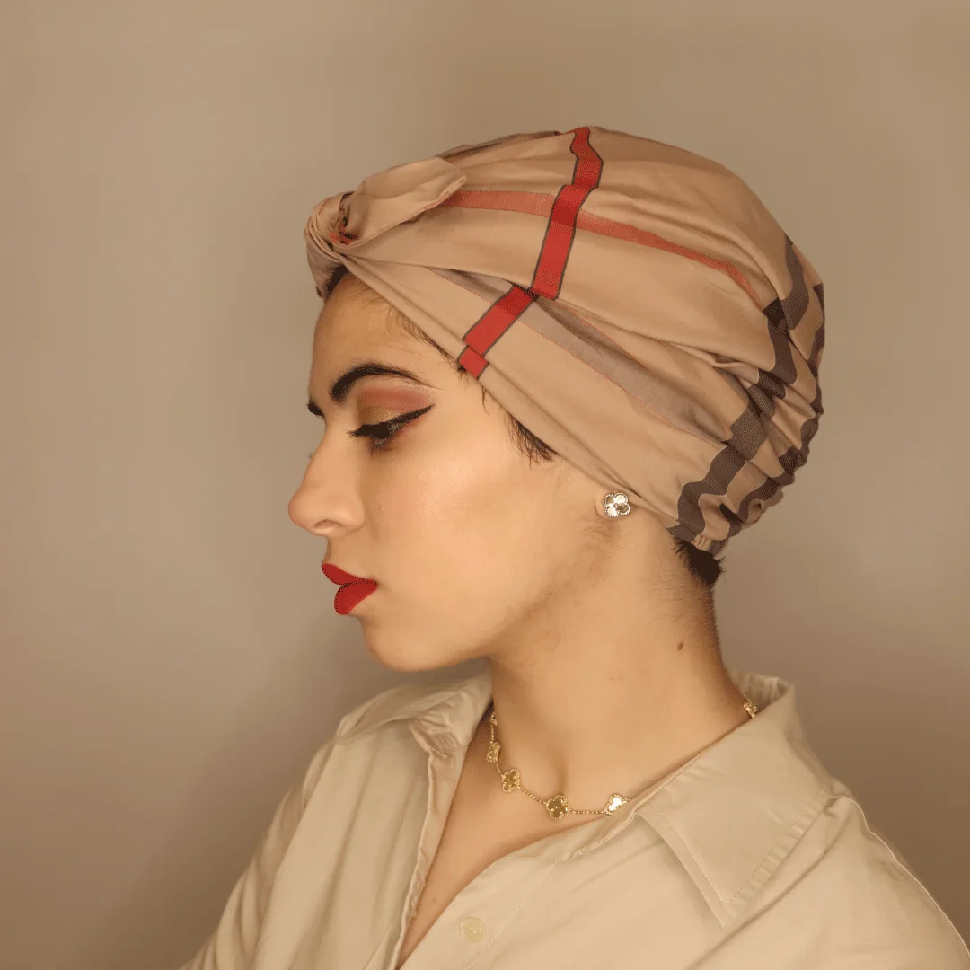 Turban burbery Beige