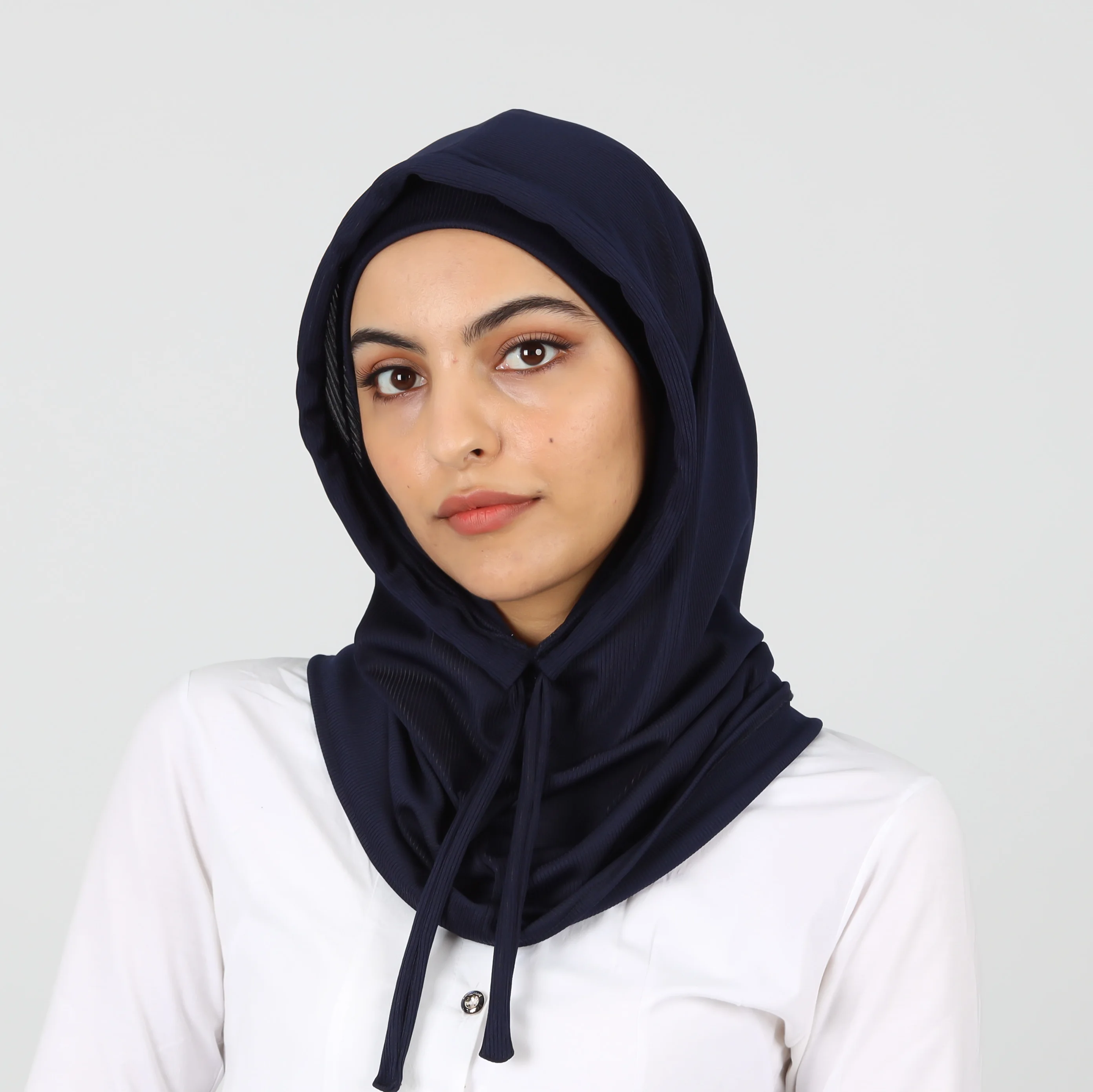 Turban capuche  2 pièces Cou Ouvert