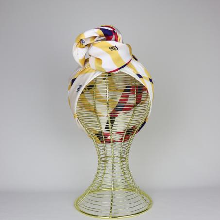Turban wire burbery satin