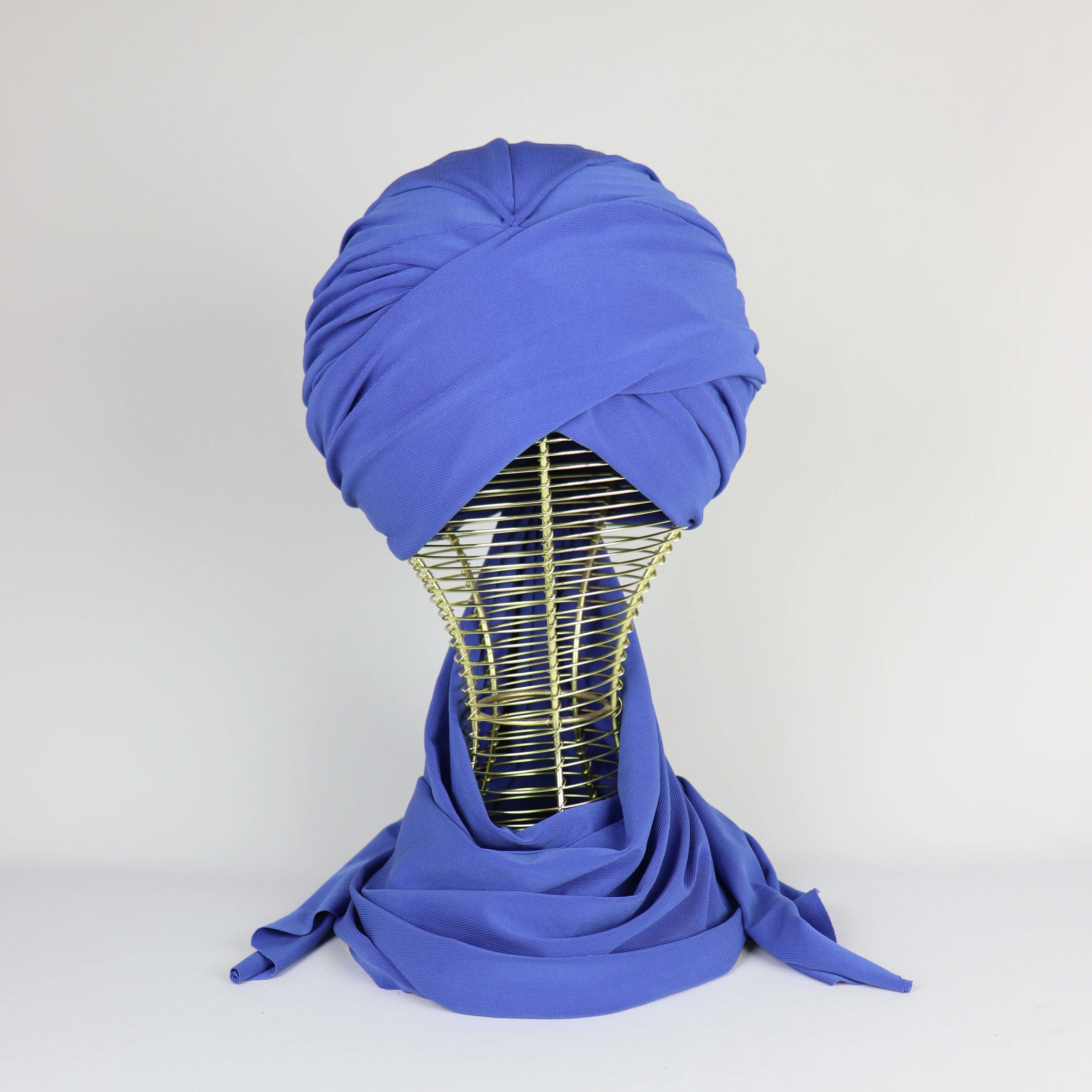 Turban chale Jasmine en crepe jersey