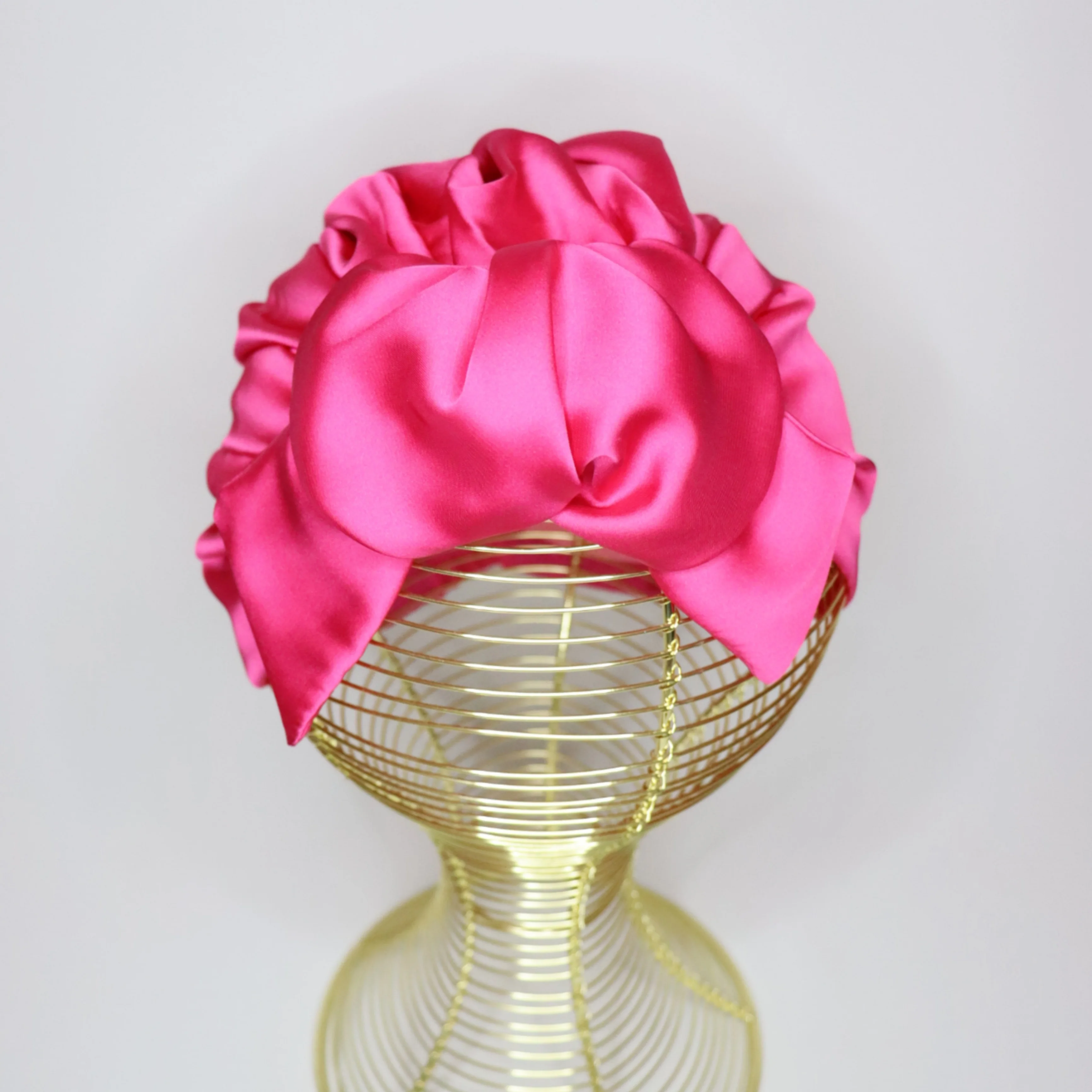Turban Satin Rose Fuchsia