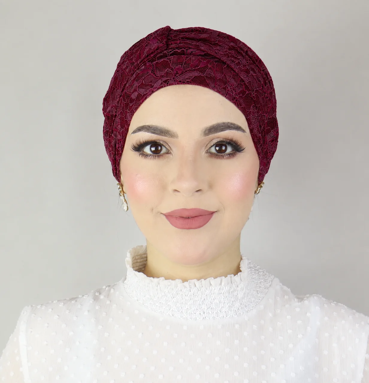 Turban papillon en dentelle