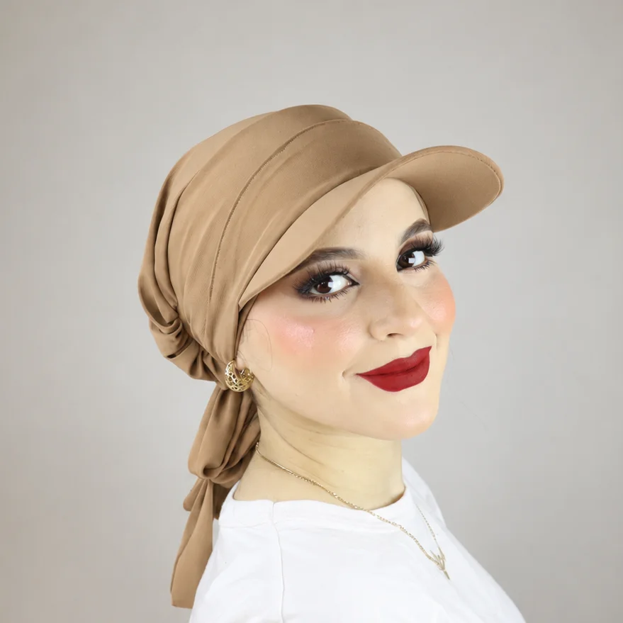Turban froncé ou casquette ajustable et cache-cou  2 ou 3 pièces