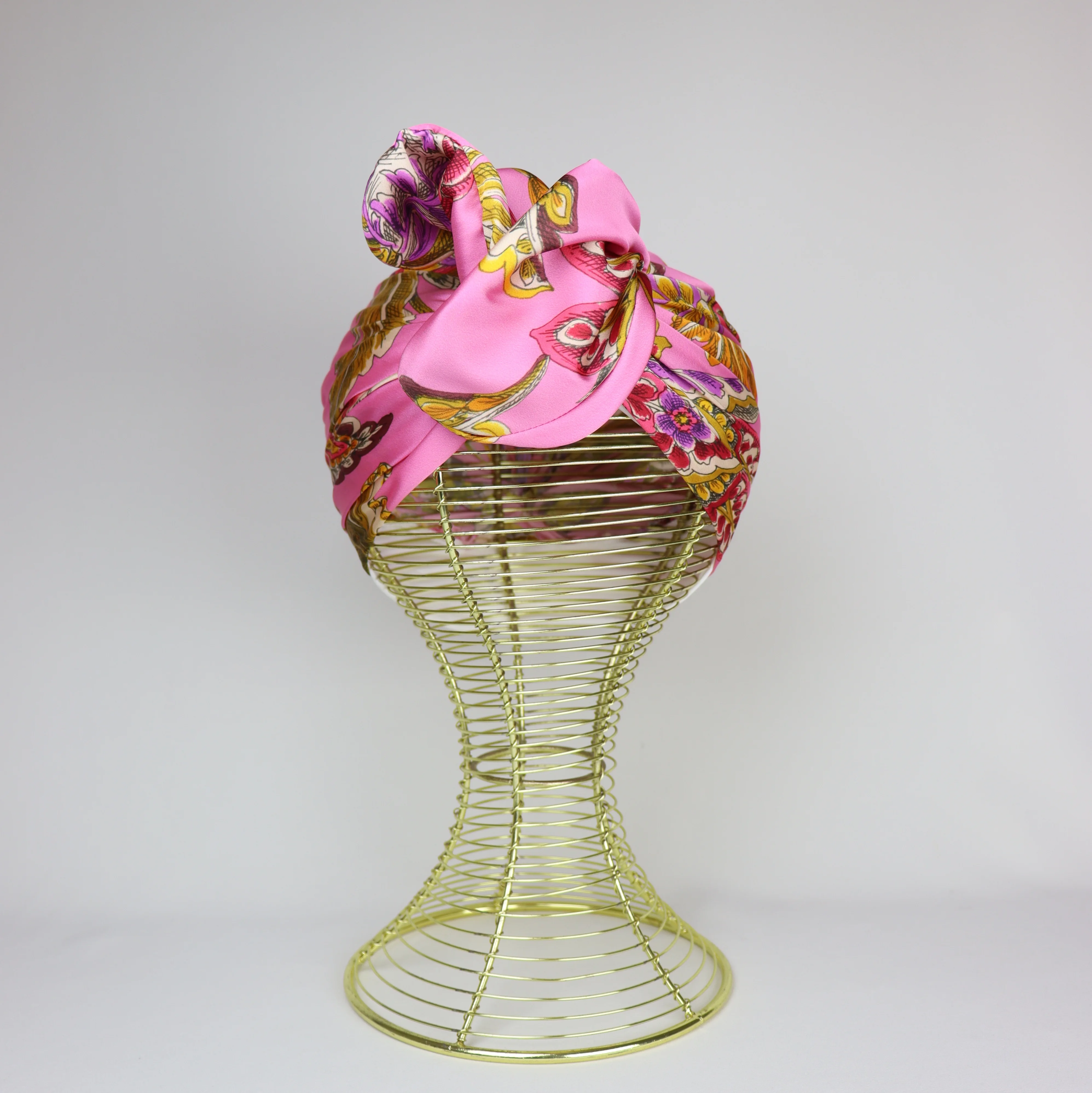 Turban Wire Satin Imprimé