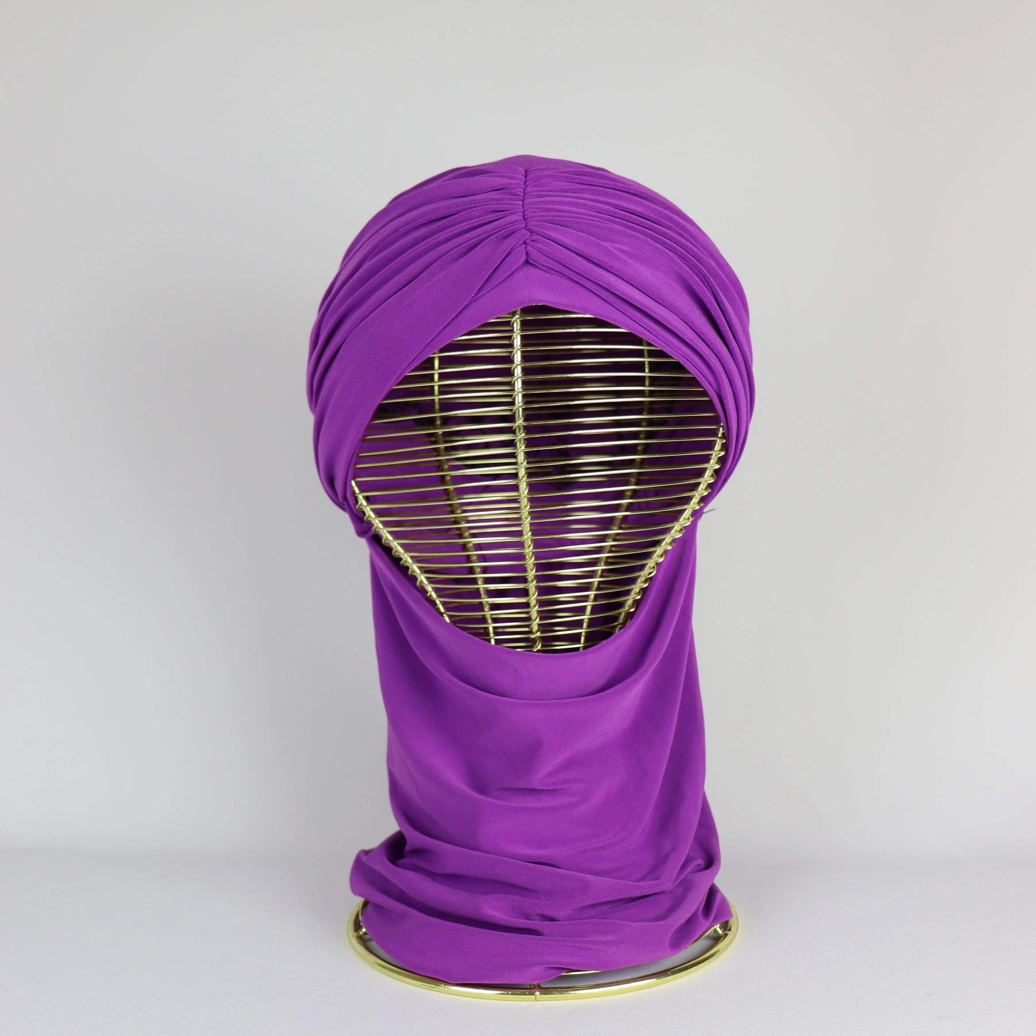 Turban froncé ou casquette ajustable et cache-cou  2 ou 3 pièces