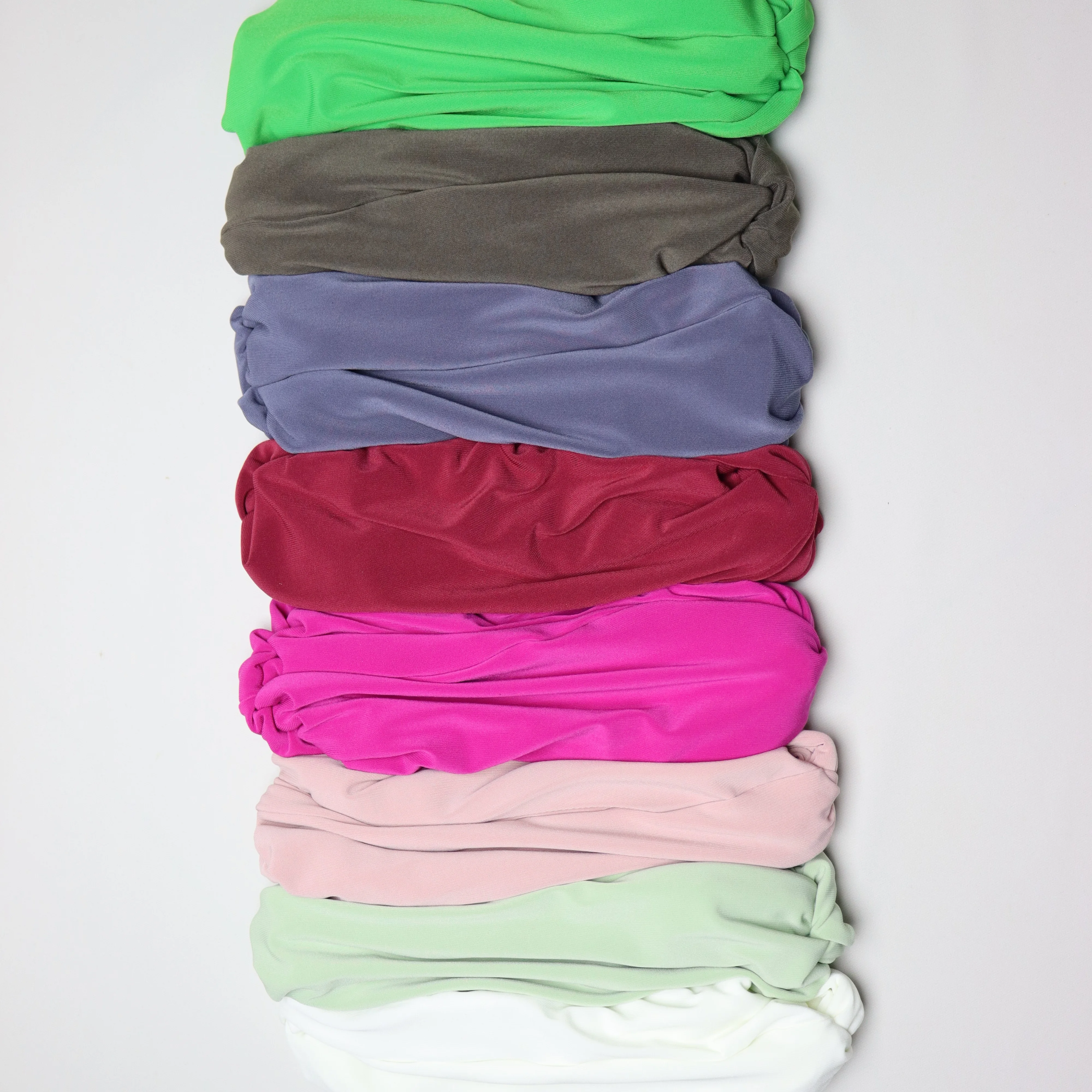 Turban chale Jasmine en crepe jersey