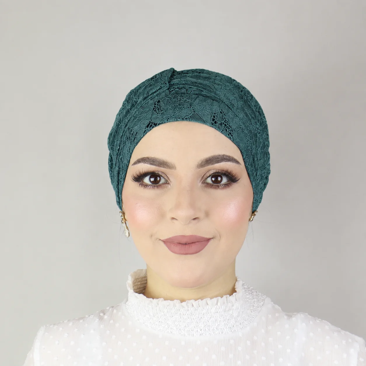 Turban papillon en dentelle