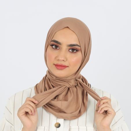 Foulard prêt à portée beige