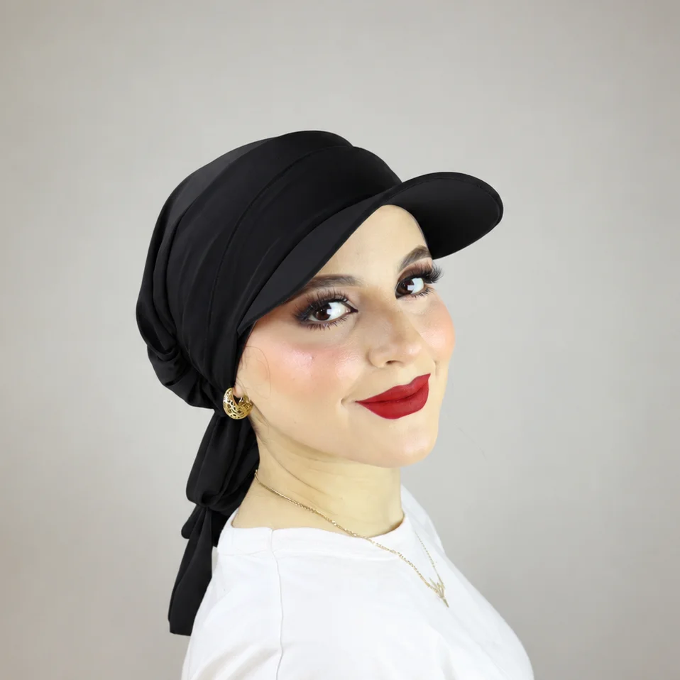 Turban froncé ou casquette ajustable et cache-cou  2 ou 3 pièces