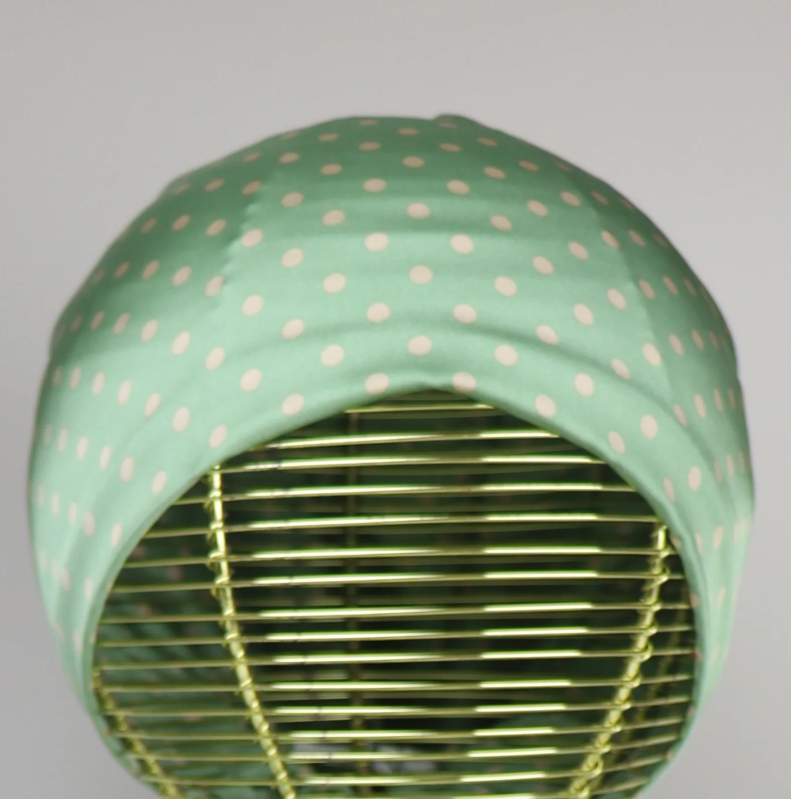 Vert et beige à pois