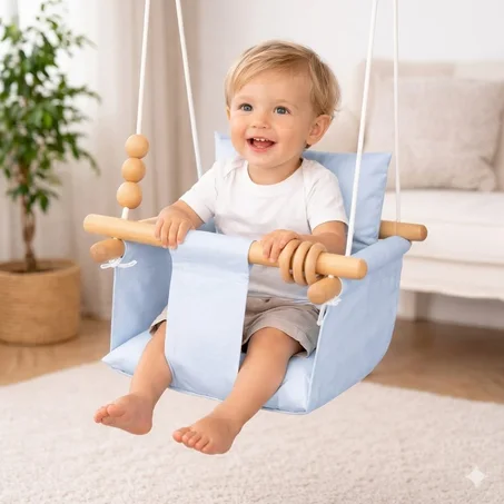 Balançoire pour enfants multi-usage – Maison & Jardin | De 6 mois à 5 ans