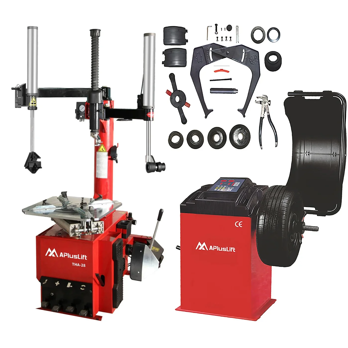 THA-28 Tire Wheel Changer and WBS-500 Tire Wheel Balancer Combo
